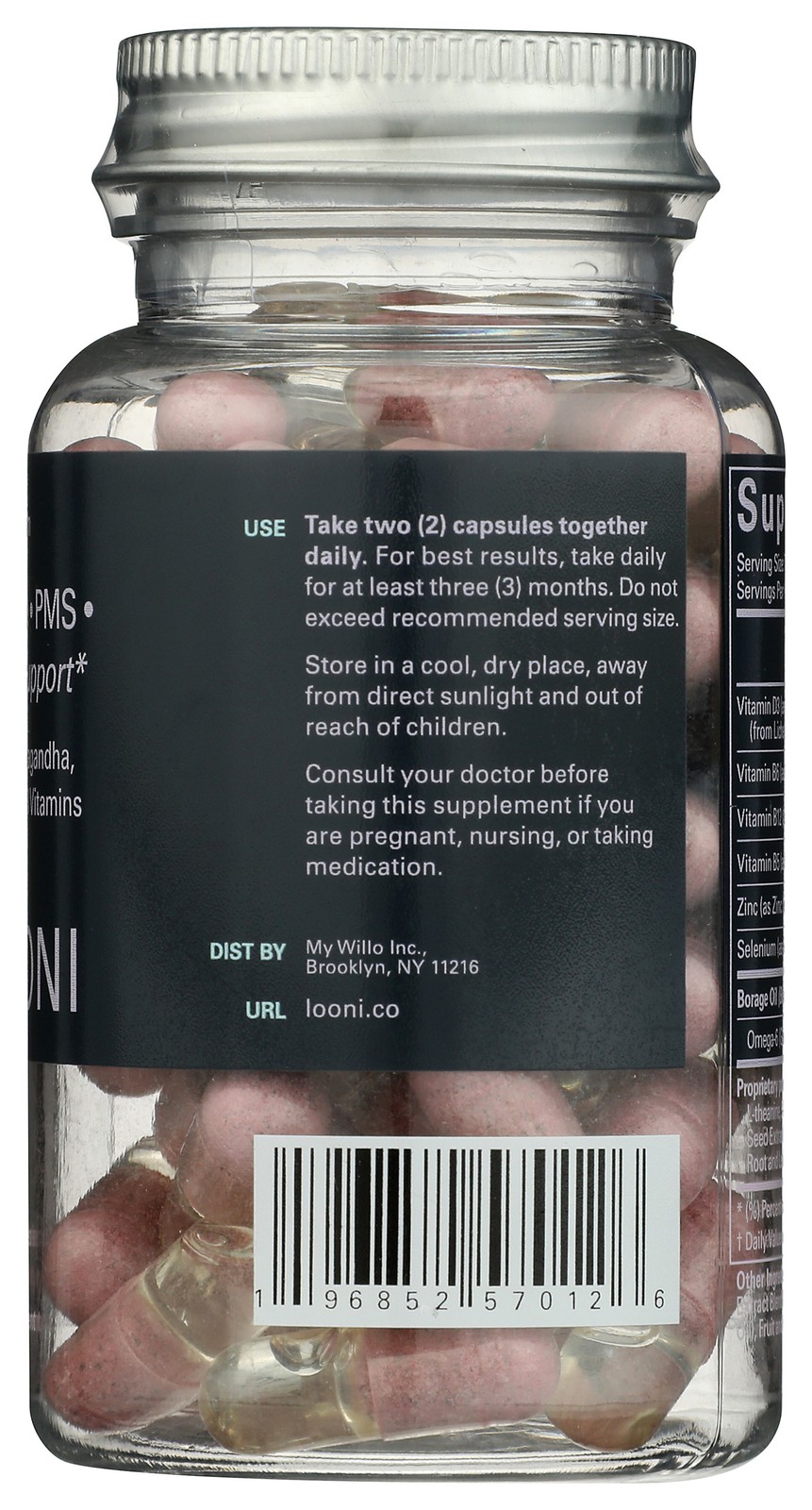 Balance Beam Hormone Mood Support Vegan Capsules By Looni 60 Count 1 Pack