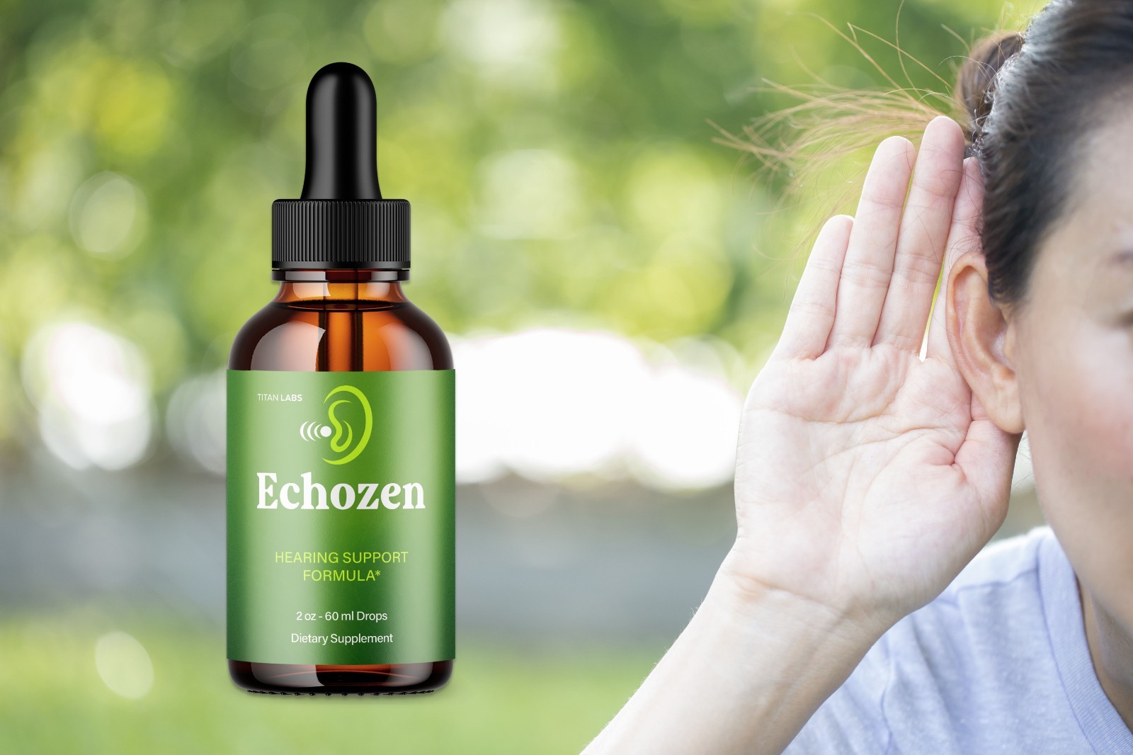 (3 Pack) Echozen Ear Health Support Drops Natural Echo Zen Vitamin 90 Servings