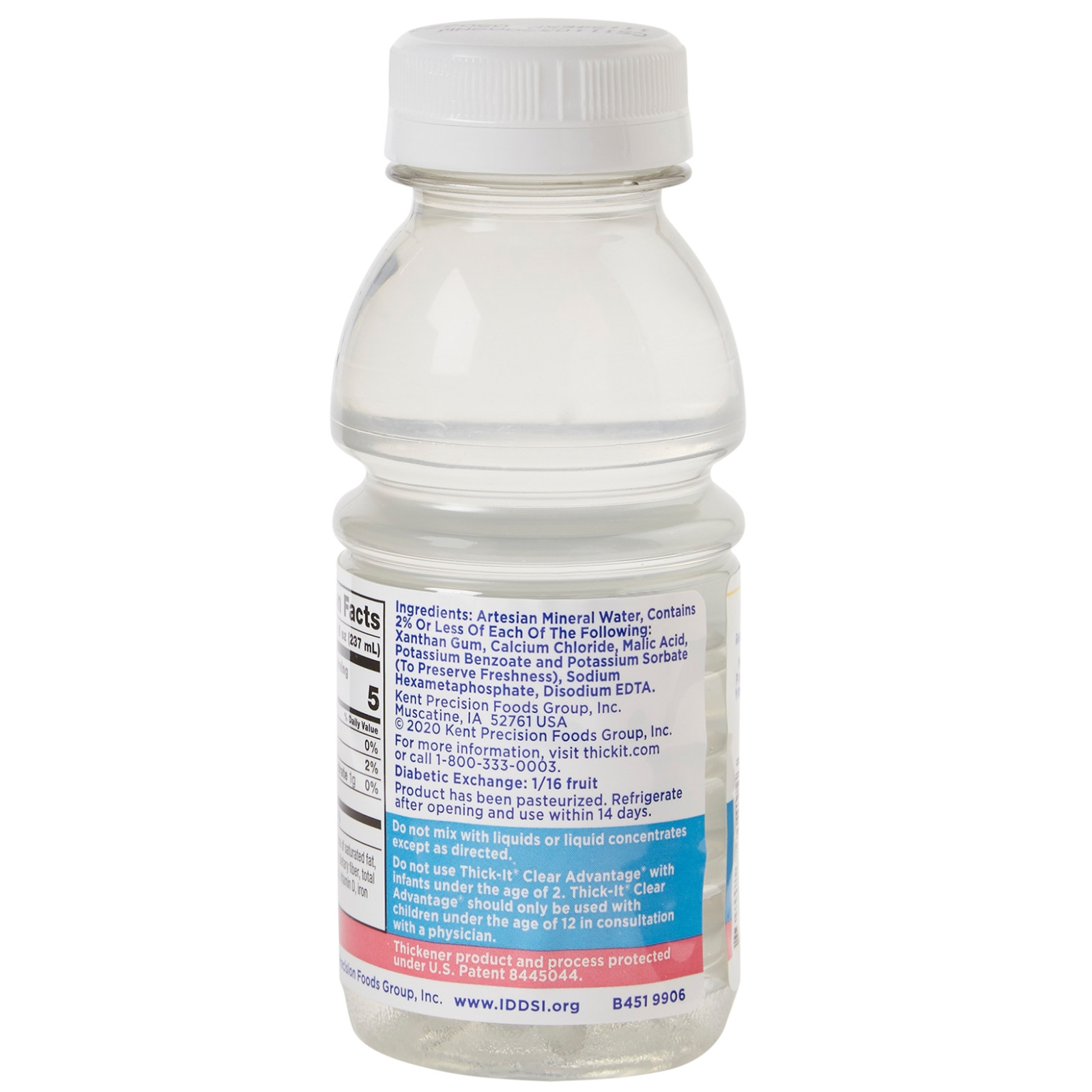 Thick-It Clear Advantage Thickened Water Unflavored 8 oz Bottle Case of 24