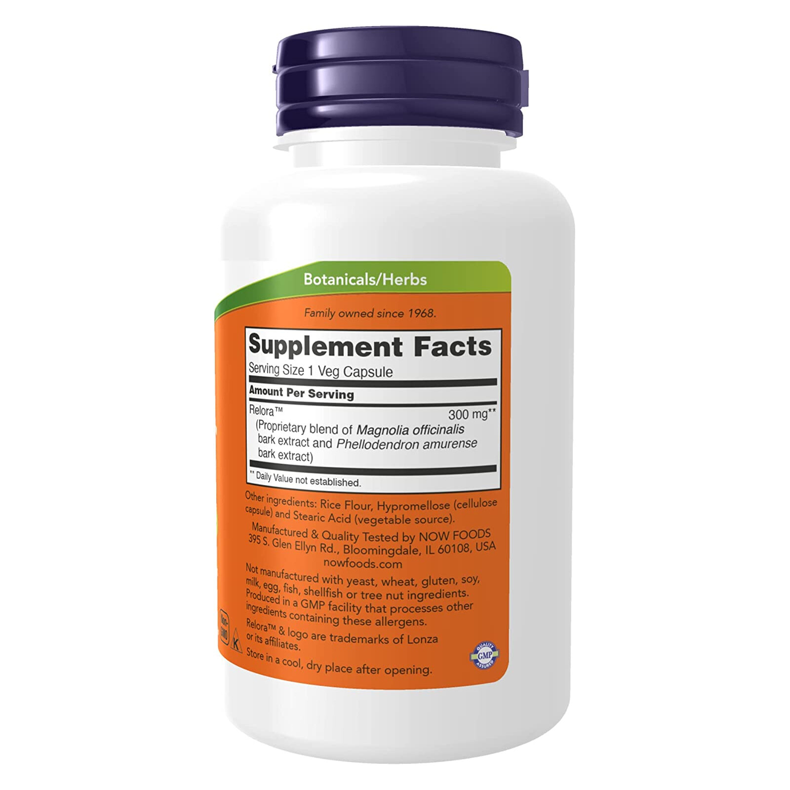 NOW FOODS Relora 300 mg 120 Veg Capsules