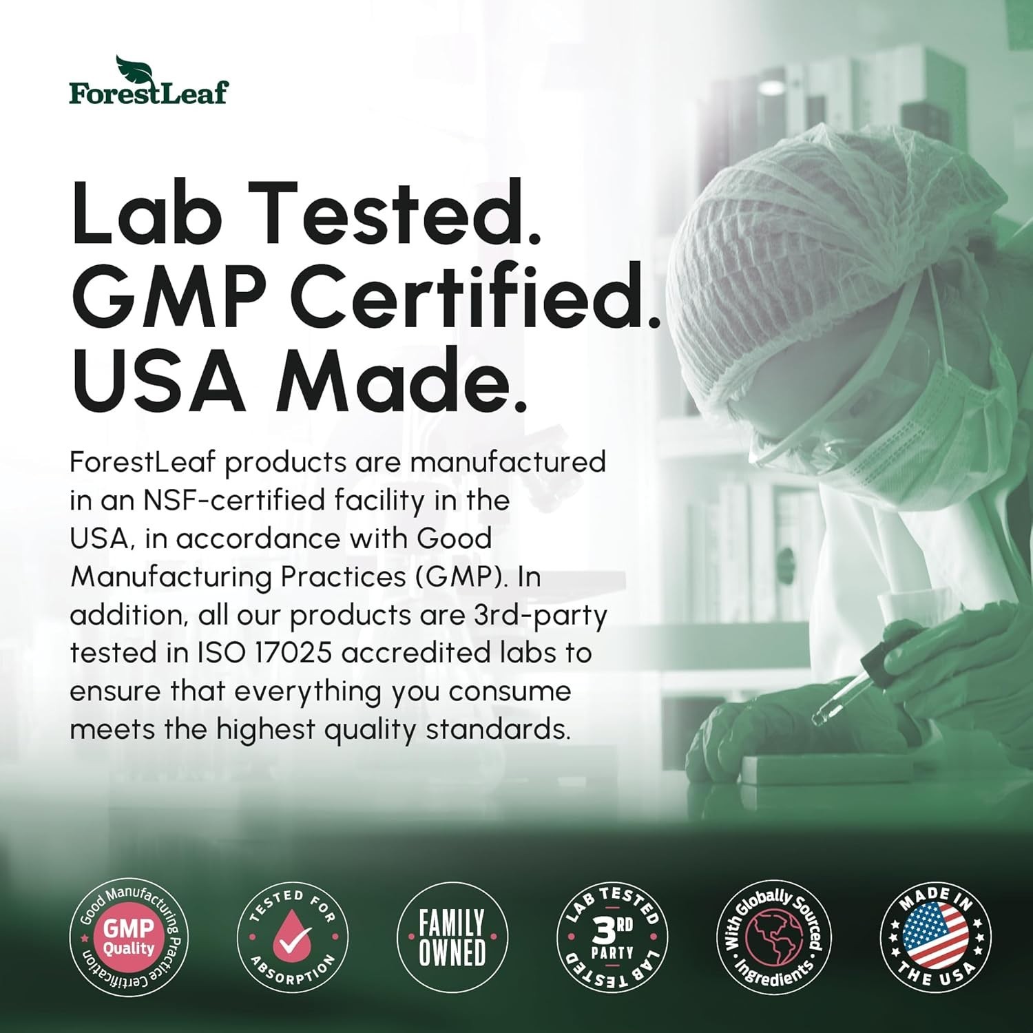 ForestLeaf Berberine 1300mg Supplement – High Potency w/ Cinnamon & Bitter Melon