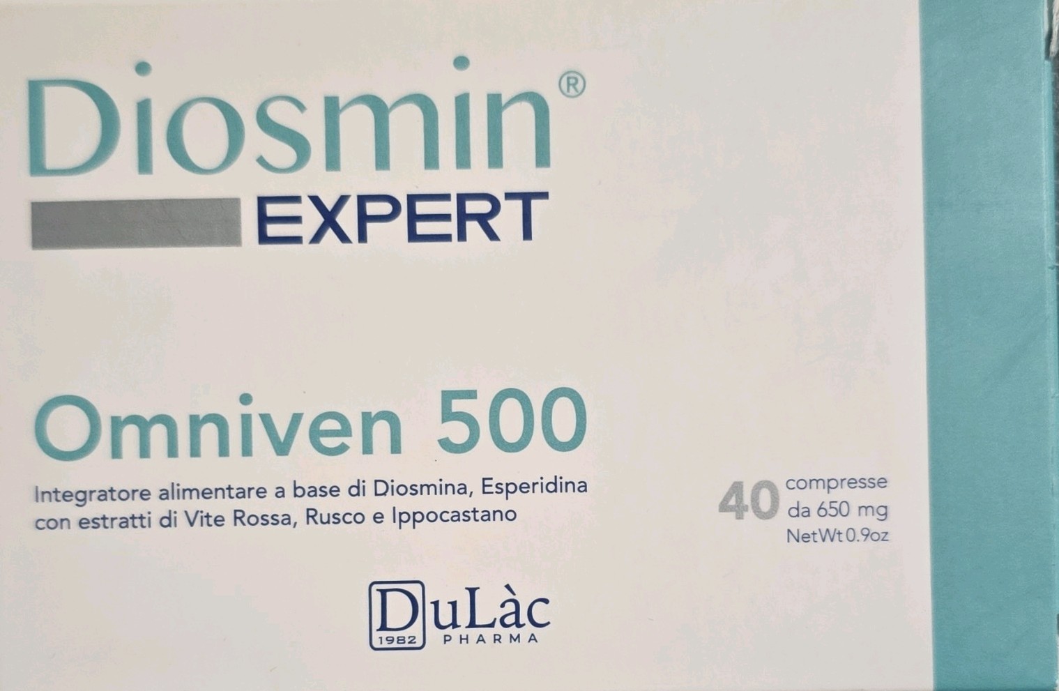 DuLac Pharma Diosmin Expert Omniven 500 Tablets 40 Blood & Circulatory Health