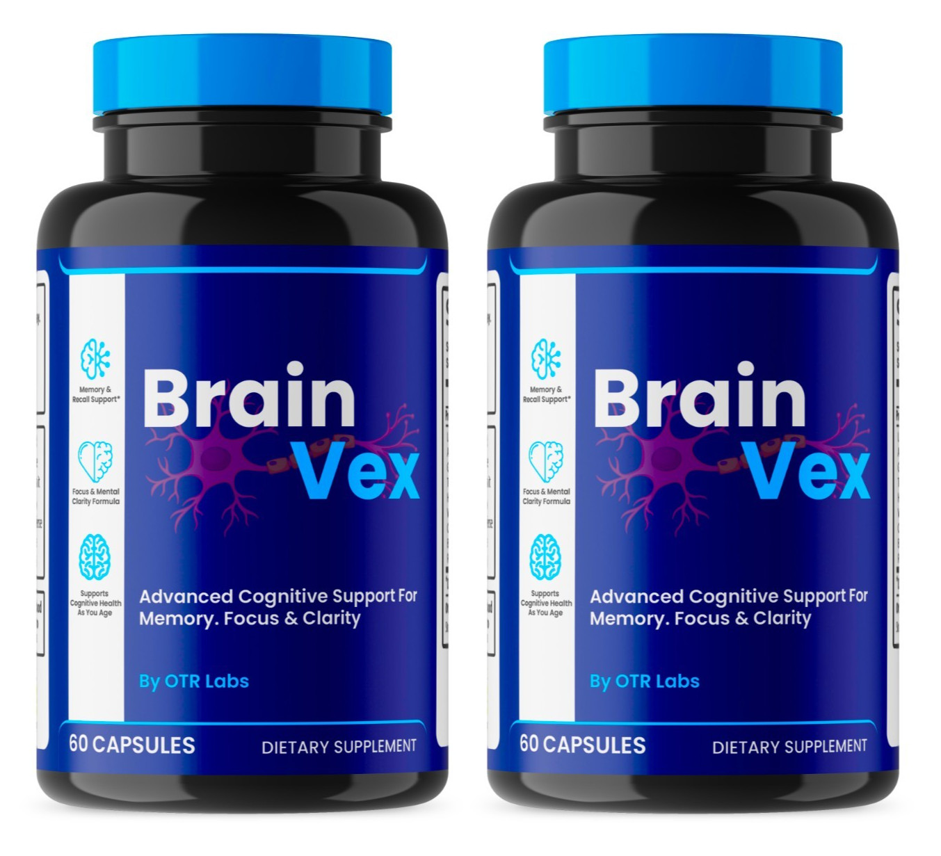 Brainvex, Brain Vex Advanced Formula Brain & Memory Support Supplement 120CT