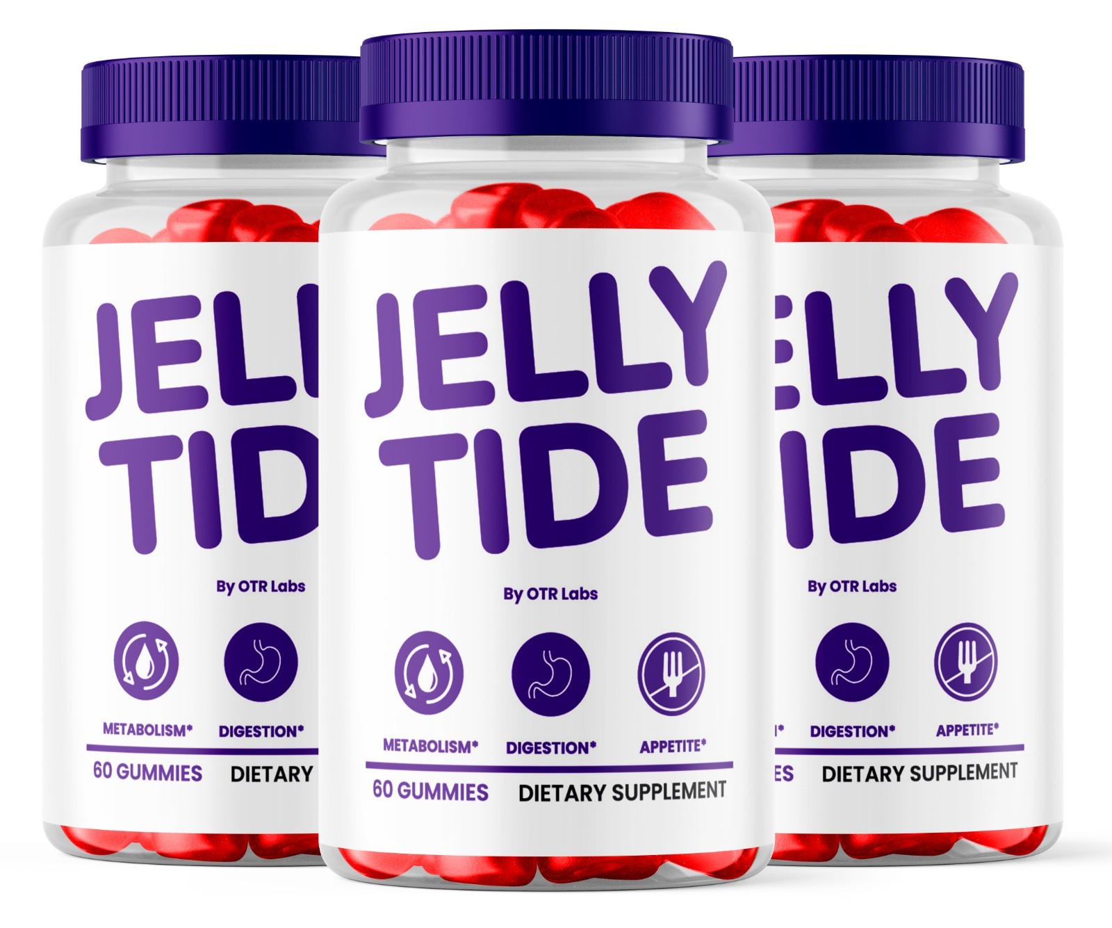 Jellytide Gummies, Jelly Tide for Daily Metabolism and Health support 180ct