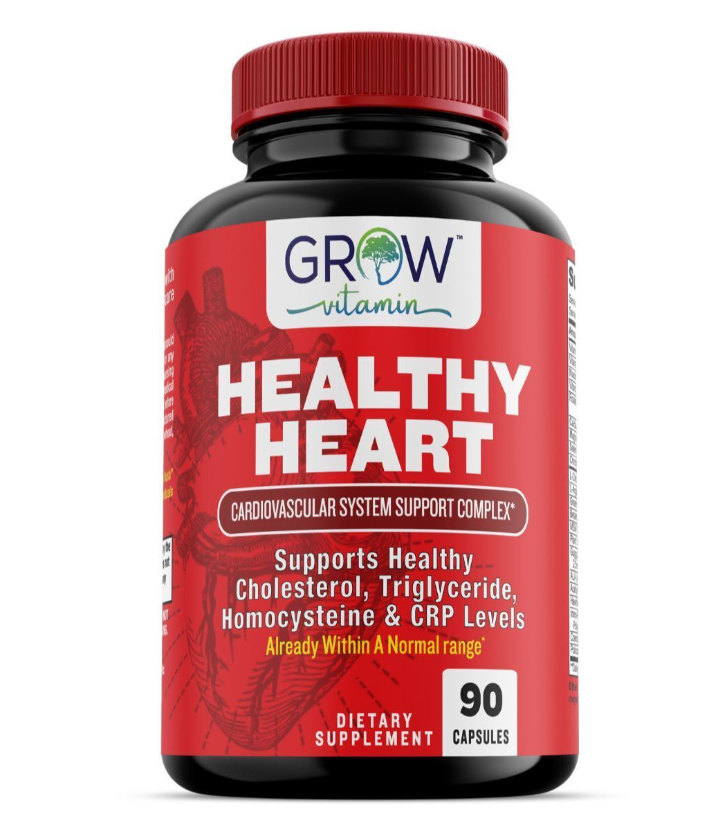 Grow Vitamin Healthy Heart, Cardiovascular Complete Support 3 in 1