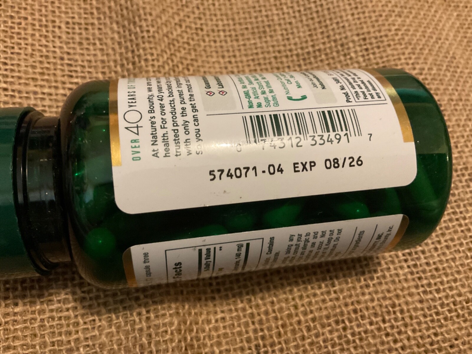 Nature’s Bounty Milk Thistle 175mg, 100 Softgels Exp 8/26