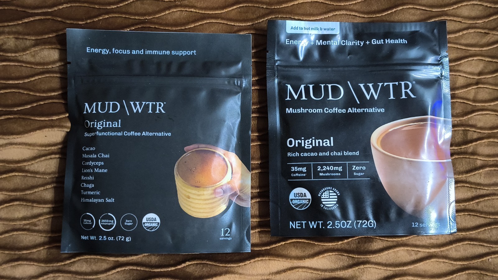 4 pack MUD WTR :rise Cacao Mushroom Coffee MUDWTR exp 5/27