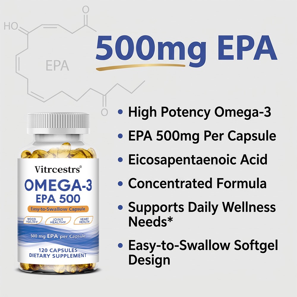 Allergen-Free EPA Omega 3 Capsules for Cardiovascular,Joint & Emotional Balance