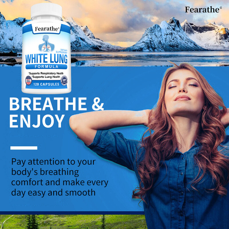 Lung Support Capsules – Free Breathing,Clear Airways,Lung Detox Supplements