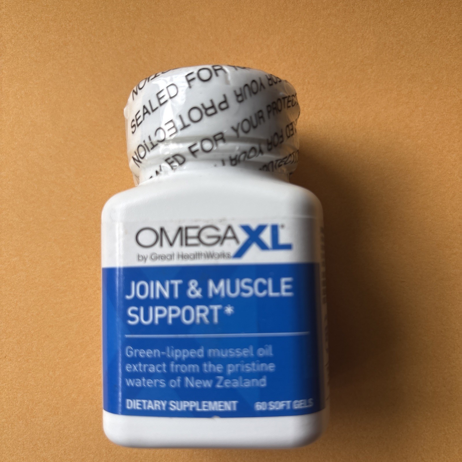OmegaXL Joint & Muscle Support Green-Lipped Mussel Oil Extract 60 Softgels
