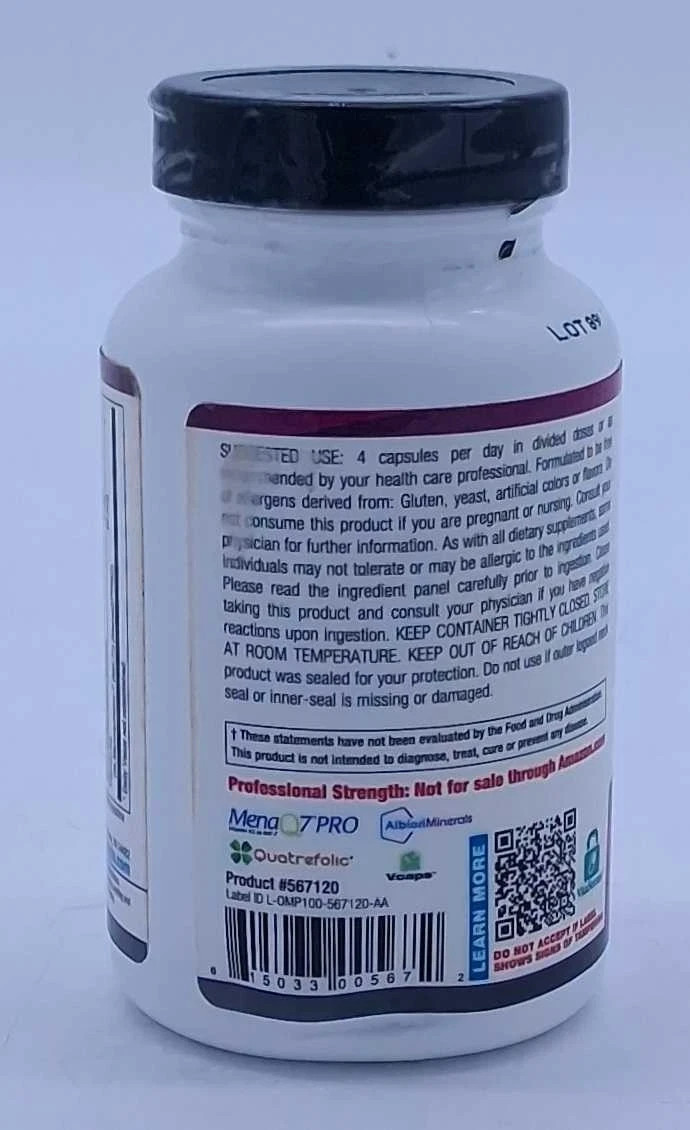 Ortho Molecular OsteoPrev Bone Density Support 120 Capsules Vitamins & Minerals