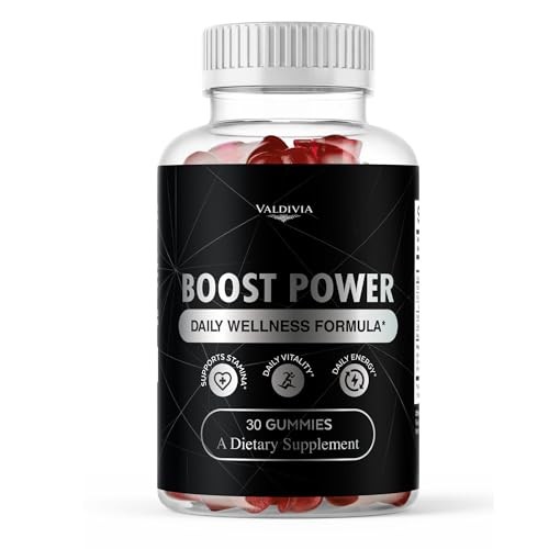 Boost Power Gummies Energy Vitality Male Wellness Performance 1 Pack 30Gt
