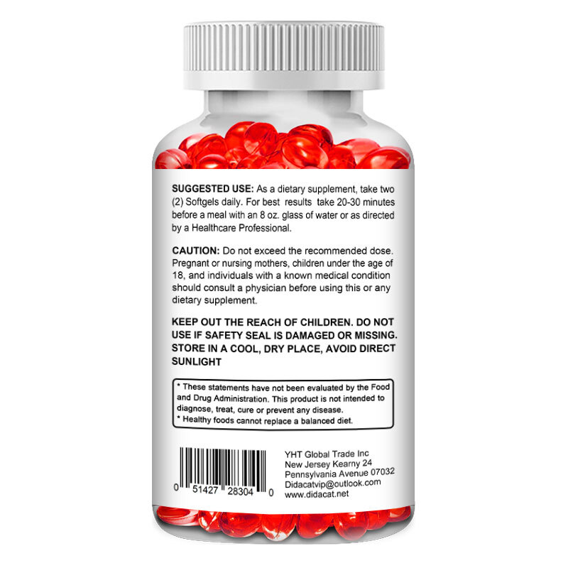 1000mg Krill Oil,Rich Omega-3 EPA DHA,Nourish Heart,Brain & Joint,120 Softgels