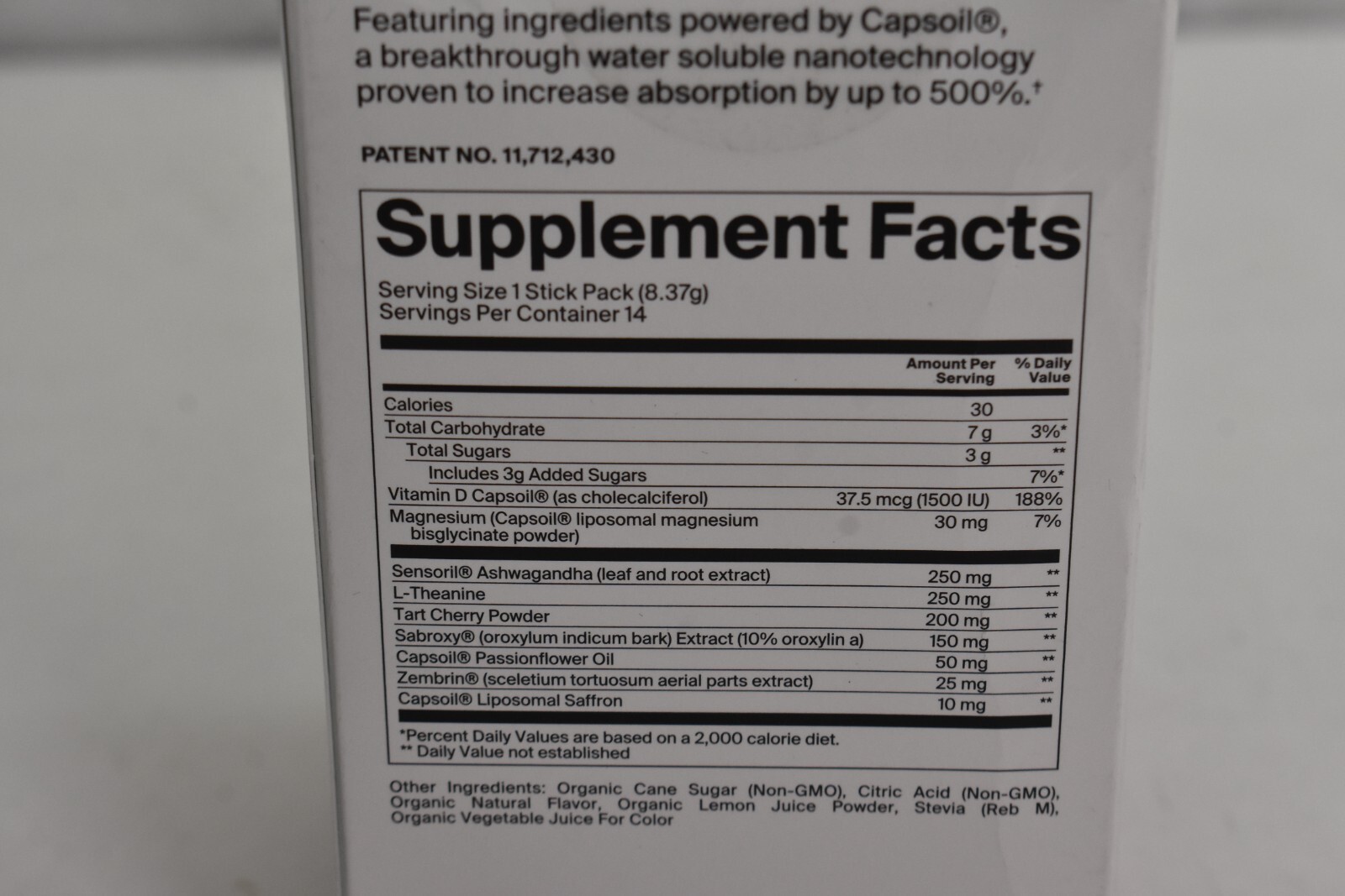 Calm Drink Mix Relaxation Aid with Magnesium Watermelon Lemonade Flavor 01/27