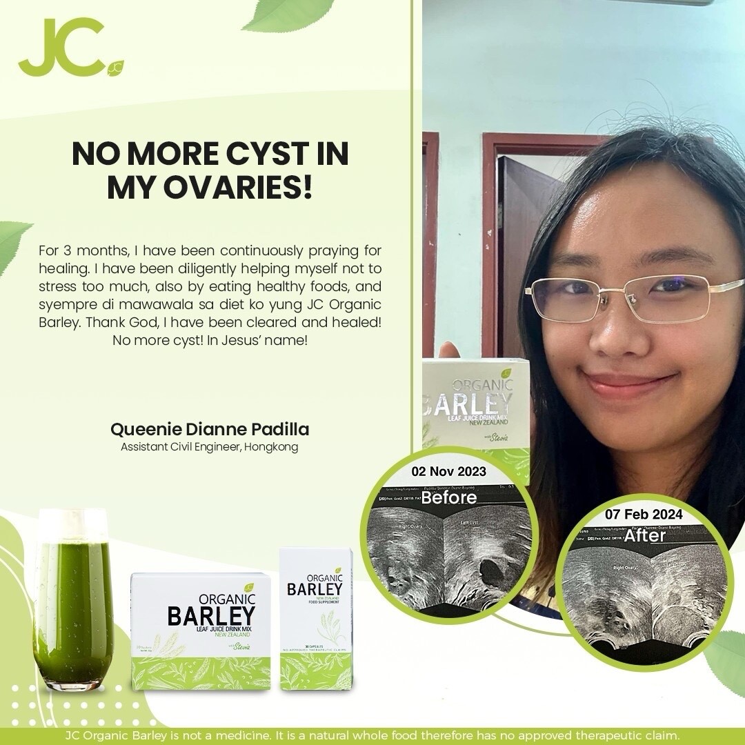 JC pure organic barley power juice with stevia from New Zealand