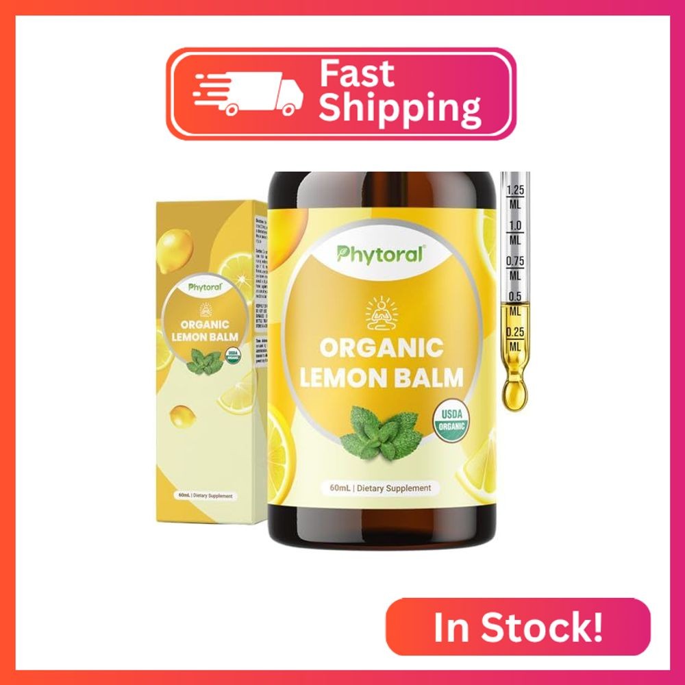 Phytoral Organic Lemon Balm Leaf Liquid Extract for Immune Support – Lemon Balm