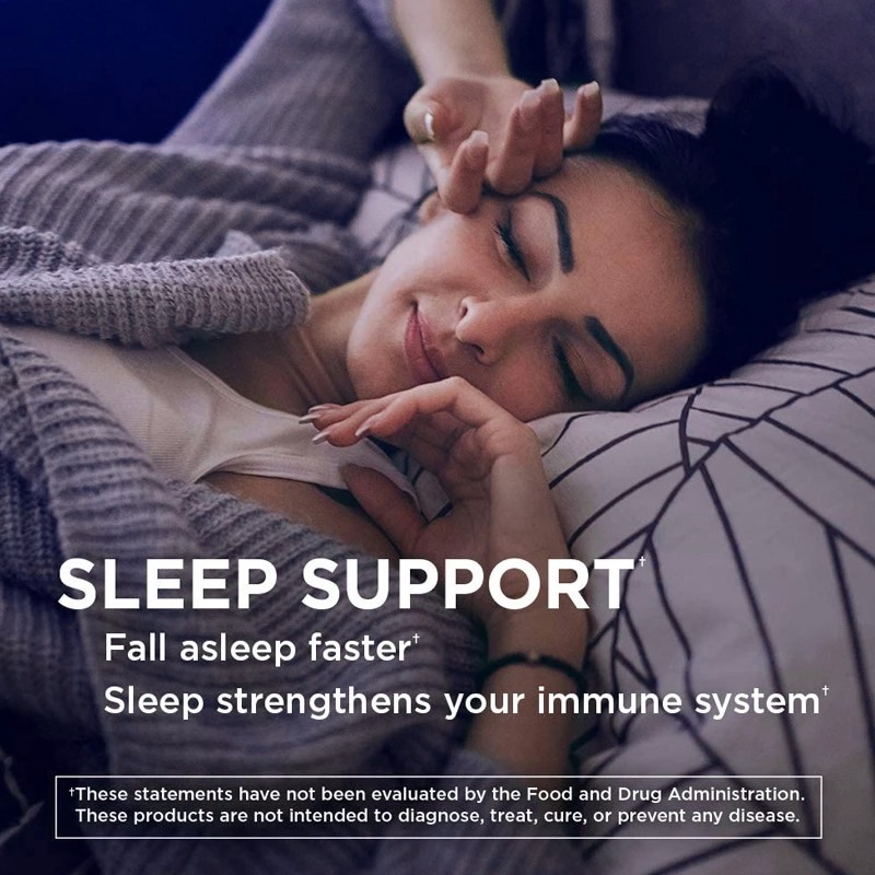 L-Theanine Supplement Balanced Mood Sleep Fall Asleep Quickly 120 Capsules