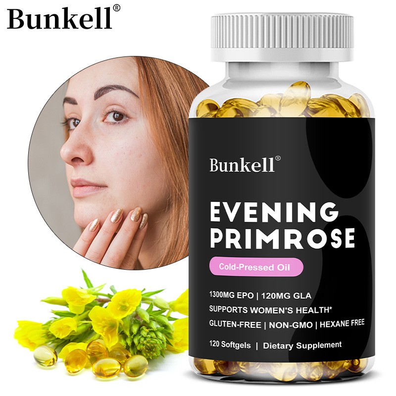 Evening Primrose Supplements Menopausal Support Immune Health 120 Softgels