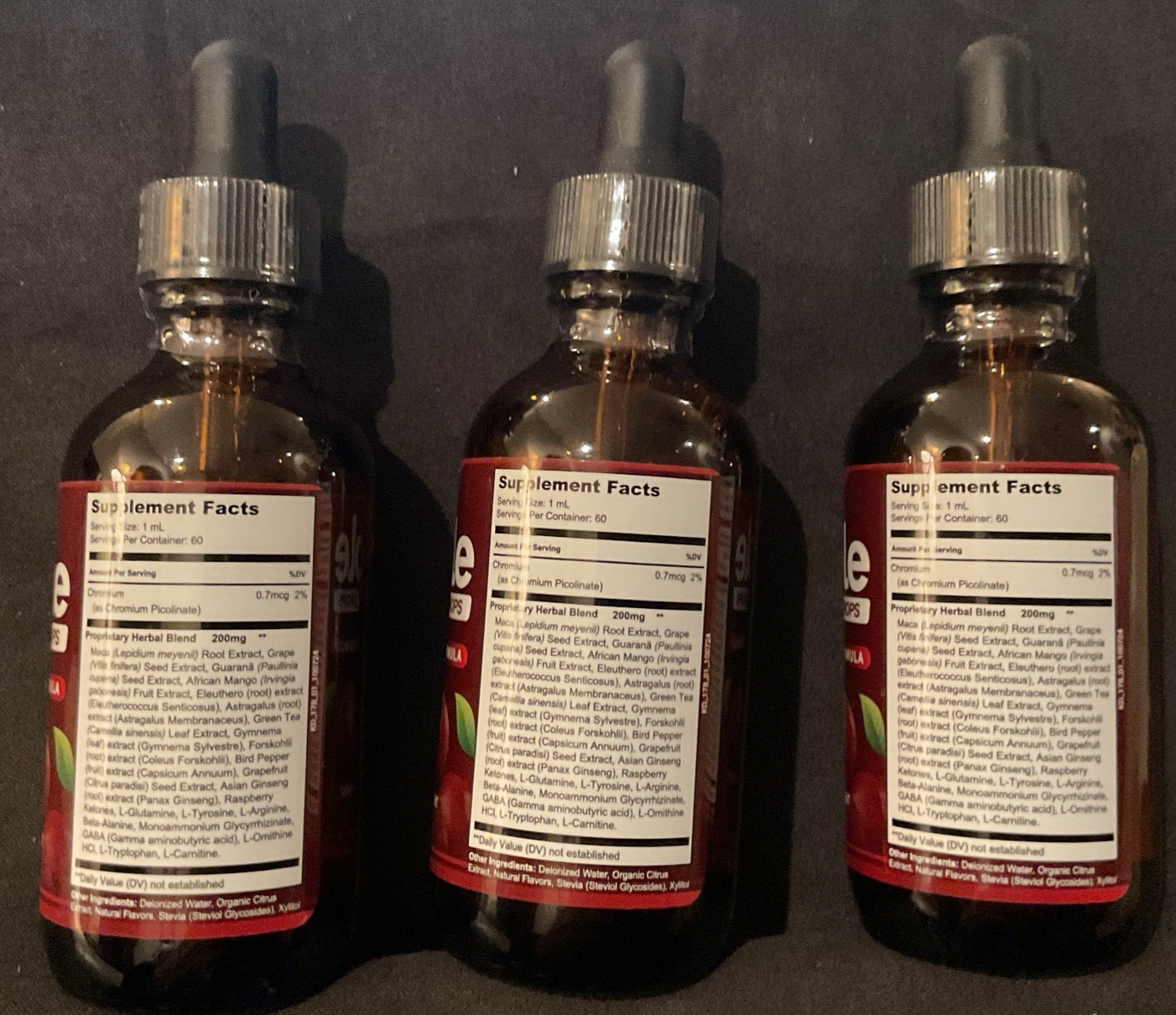 Apple Drops Extra Strong Formula Dietary Supplement 2 oz (Lot of 3)