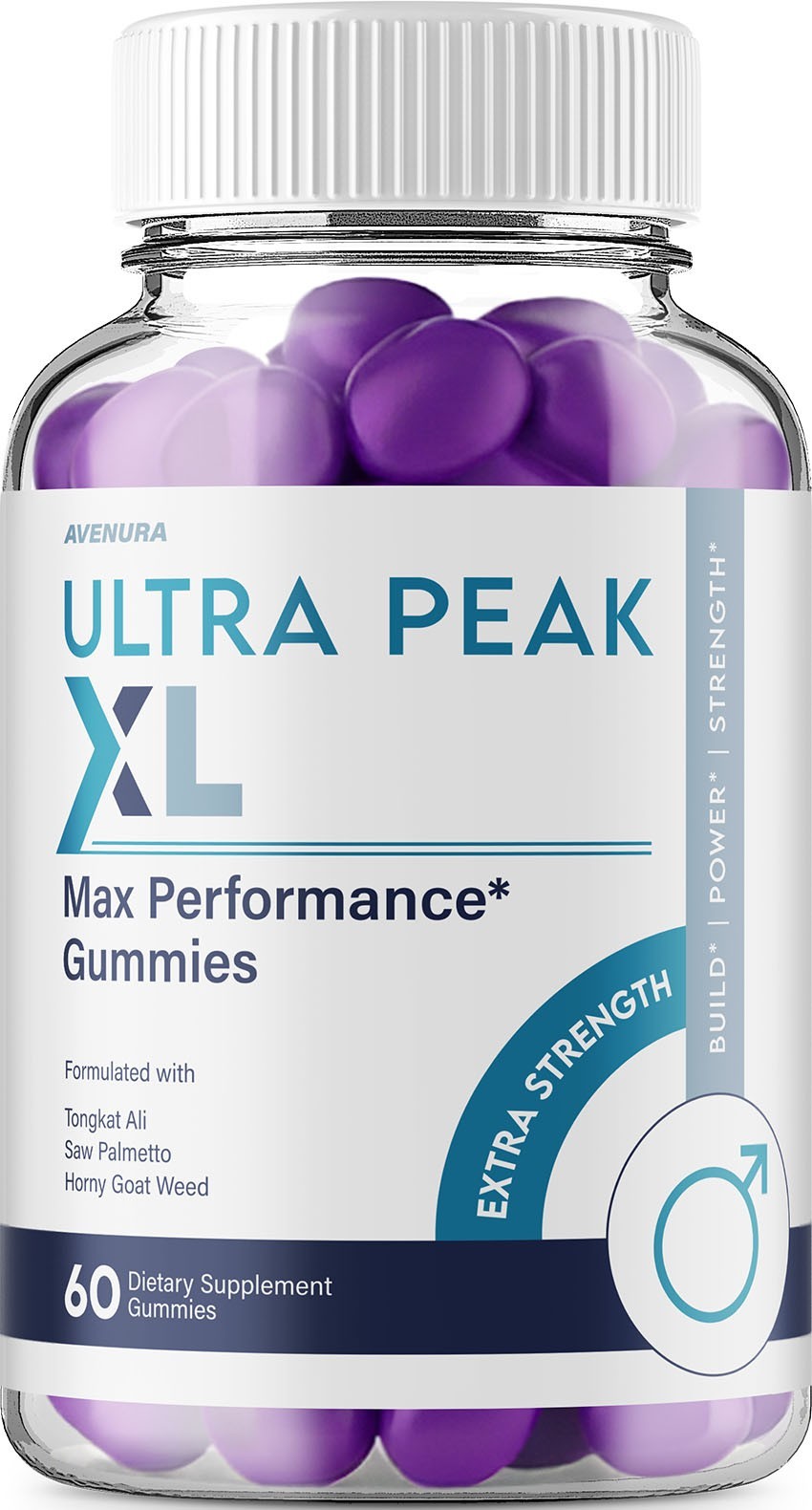 (1 Pack) Ultra Peak XL Gummies for Men – Gummy Natural Blend for Overall Support