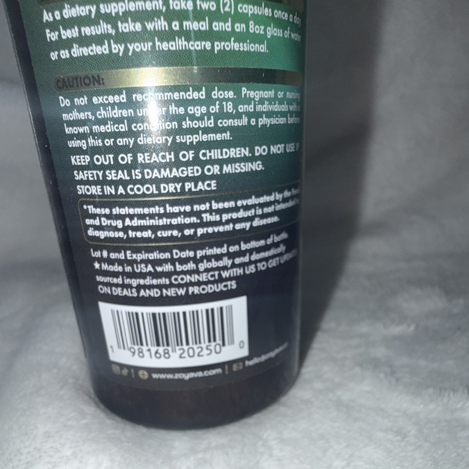 Zoyava Sea Moss + Black Seed Oil Ashwagandha Ginger Immune Extra 60 Caps