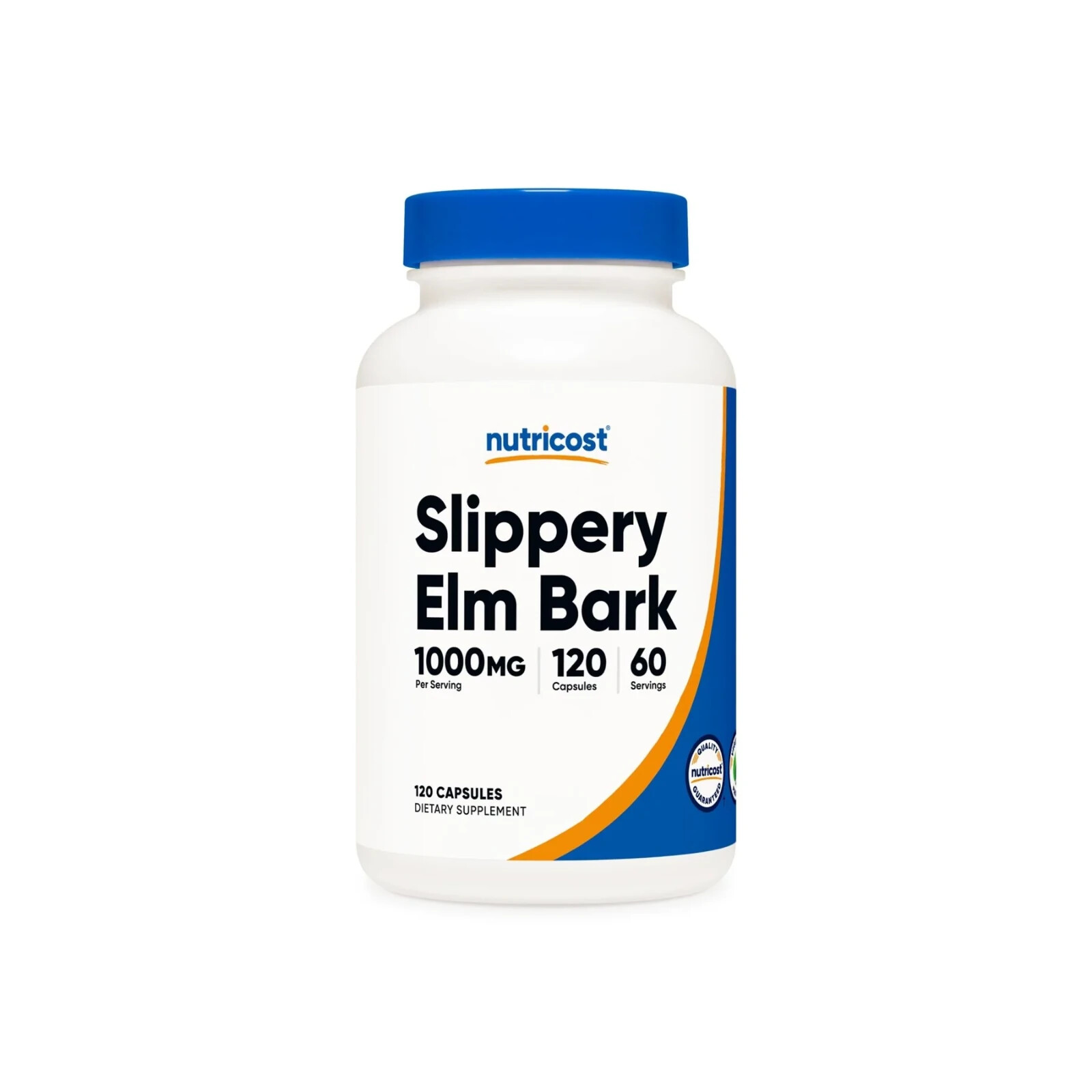 Nutricost Slippery Elm Bark 1,000mg, 120 Caps – EXP 06/2026