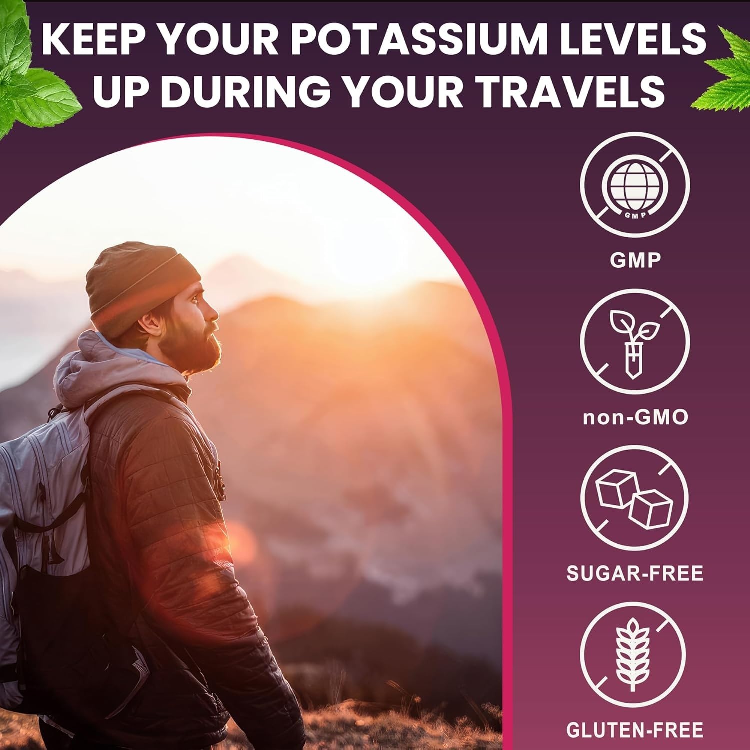 Potassium Citrate Gummies – 1200mg Chewable Potassium Men & Women (60 Count)Musc