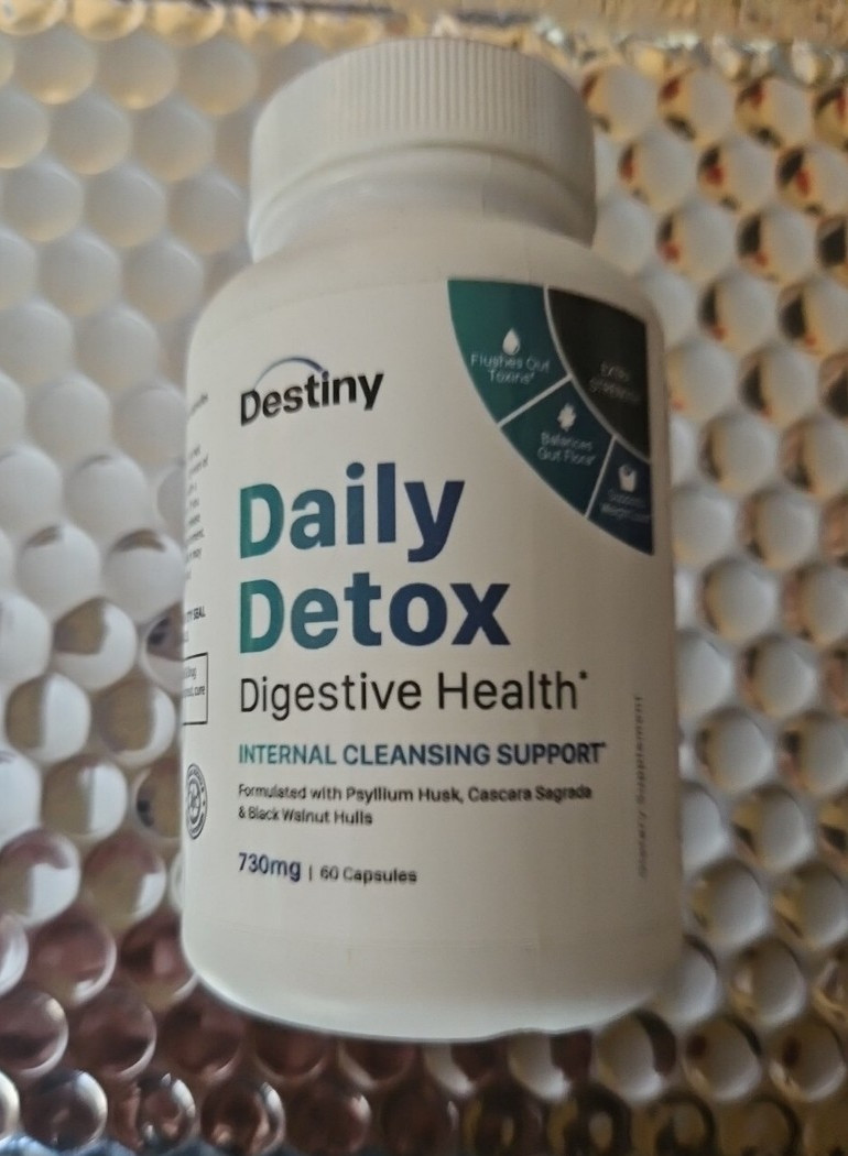 Destiny Daily Detox 60 Capsules Exp 10/2026 – New/Sealed!