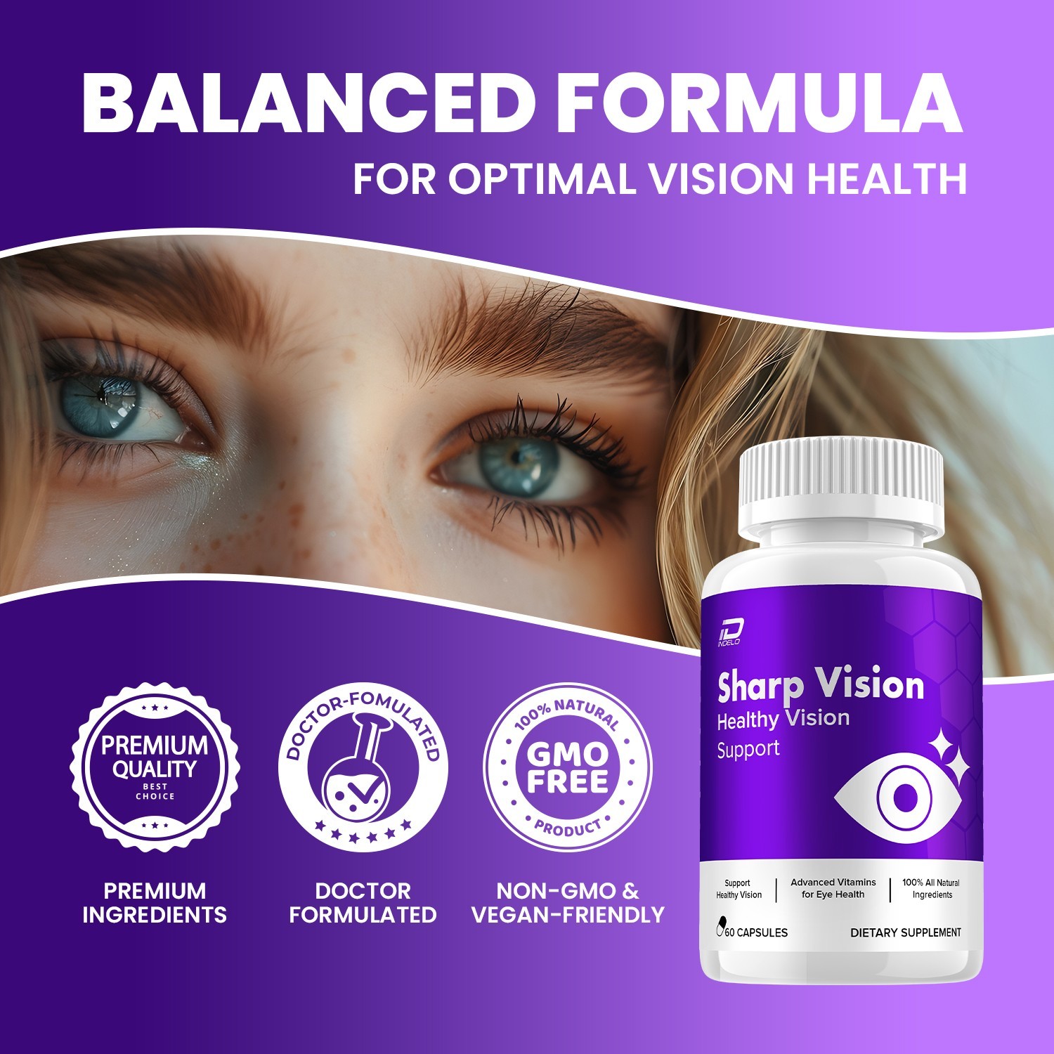 (3 Pack) Sharp Vision Eye Support Supplement – SharpVision Capsules Eye Vitamins