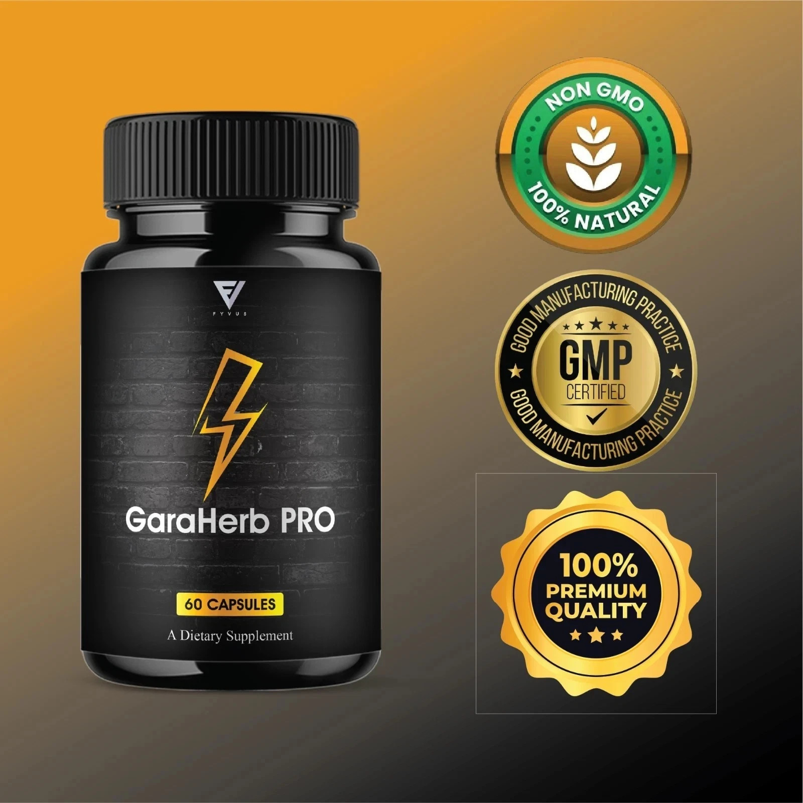 Garaherb Pro Premium Performance Capsules, for man advance pills 60 Cap USA