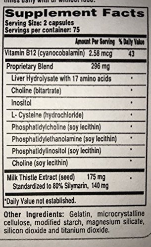 Liverite Liver Aid With Milk Thistle 150 Capsules, Liver Support, Liver Cleanse,