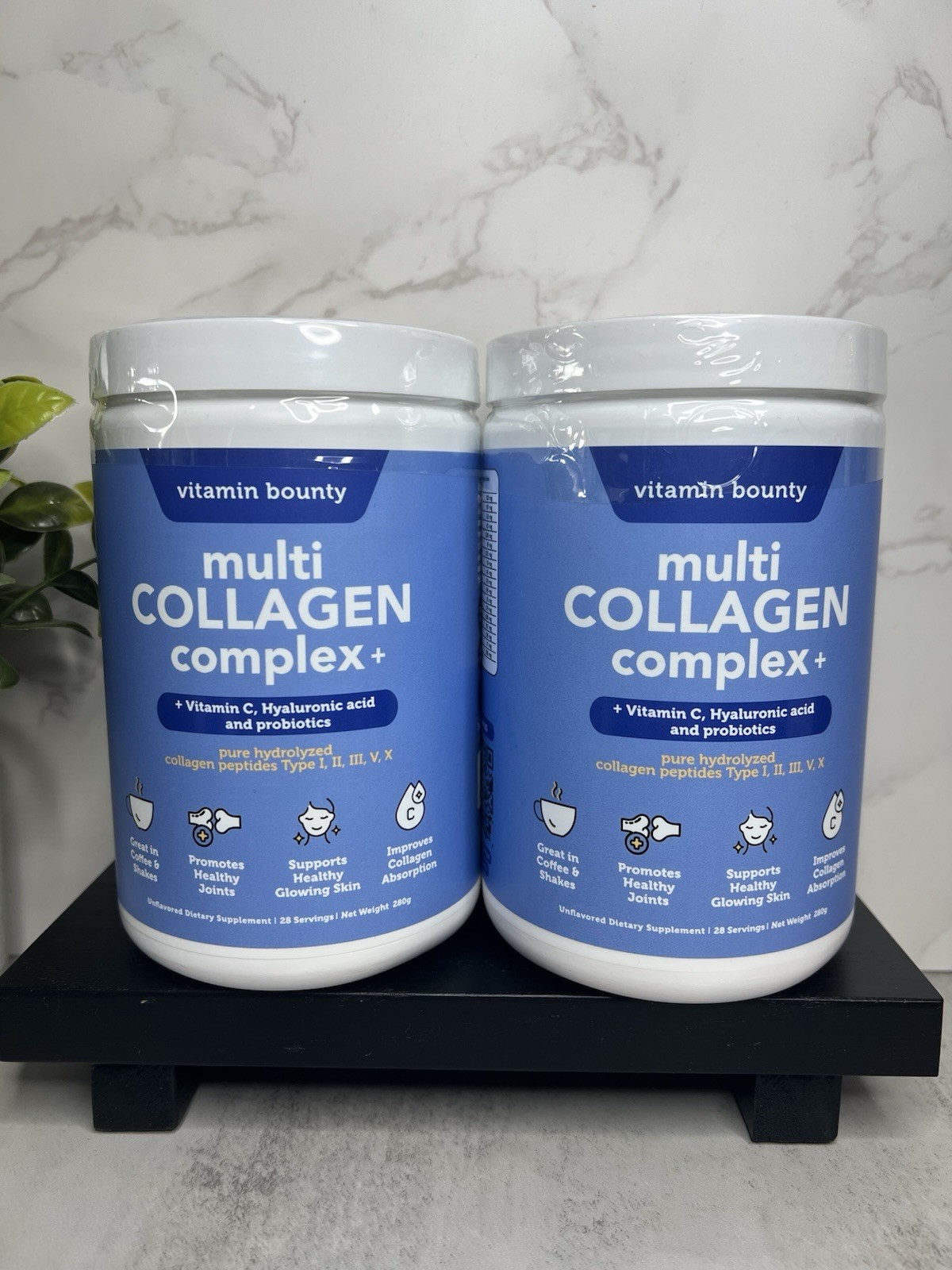 Vitamin Bounty Multi Collagen Complex+ Unflavored Powder Two Pk 280g Exp 09/2028