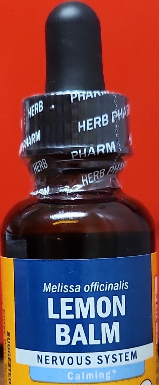 Herb Pharm Lemon Balm Liquid Extract Nervous System Drops Organic 1 fl oz
