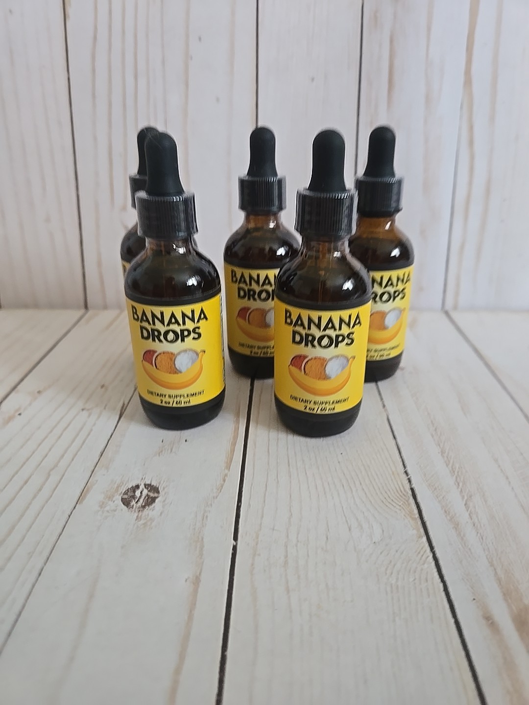 Banana Drops Weight Loss Liquid Supplement 2 oz (Lot of 5)