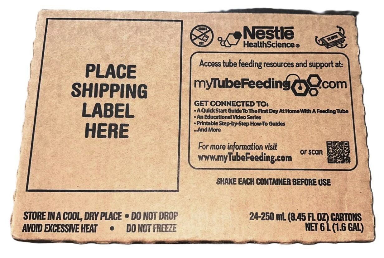 Case 24 Nestle Isosource 1.5 Cal Tube Feeding Formula Unflavor 8.45oz Exp 3/2026