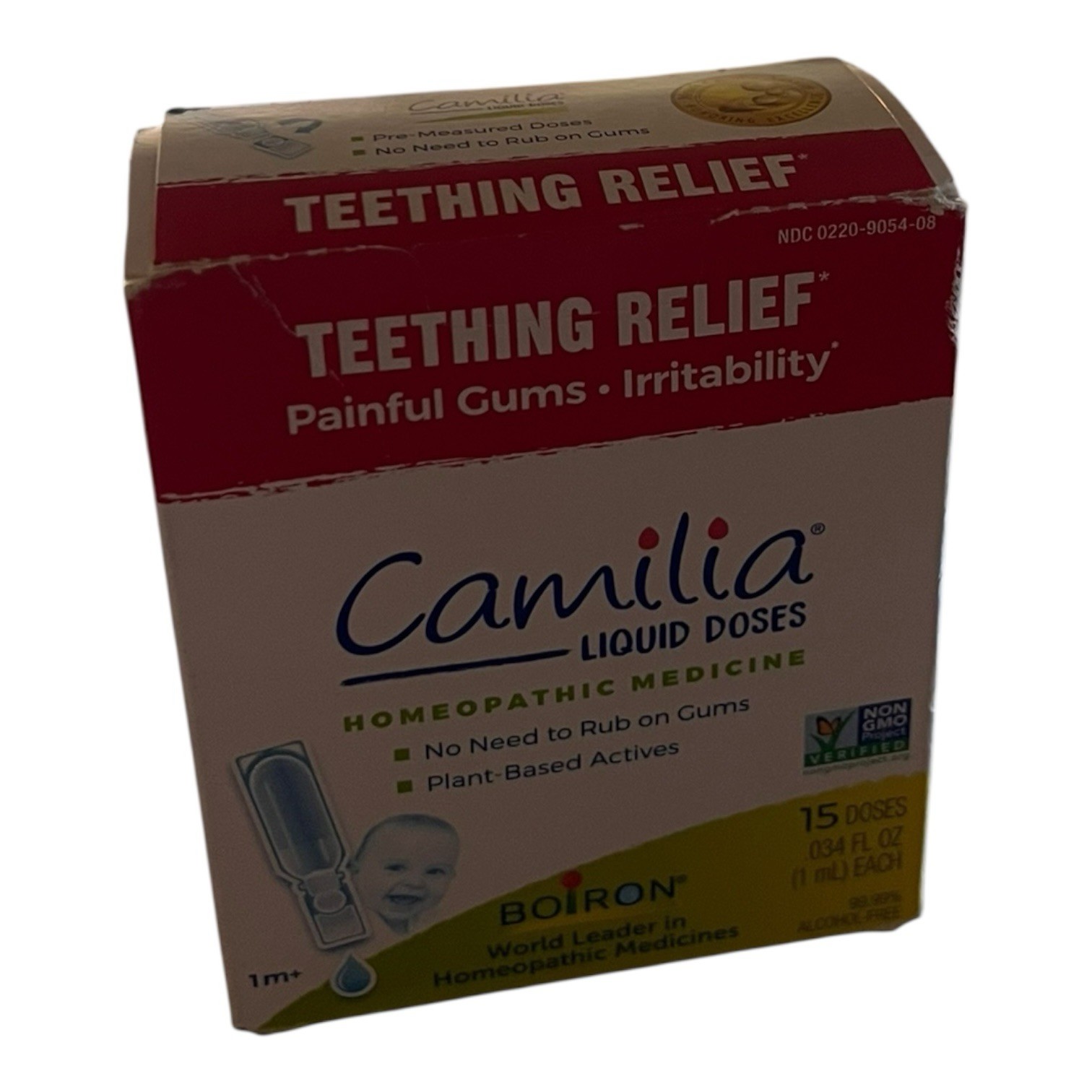 Boiron Camilia Teething Drops for Daytime and Nighttime Relief of Painful Gums