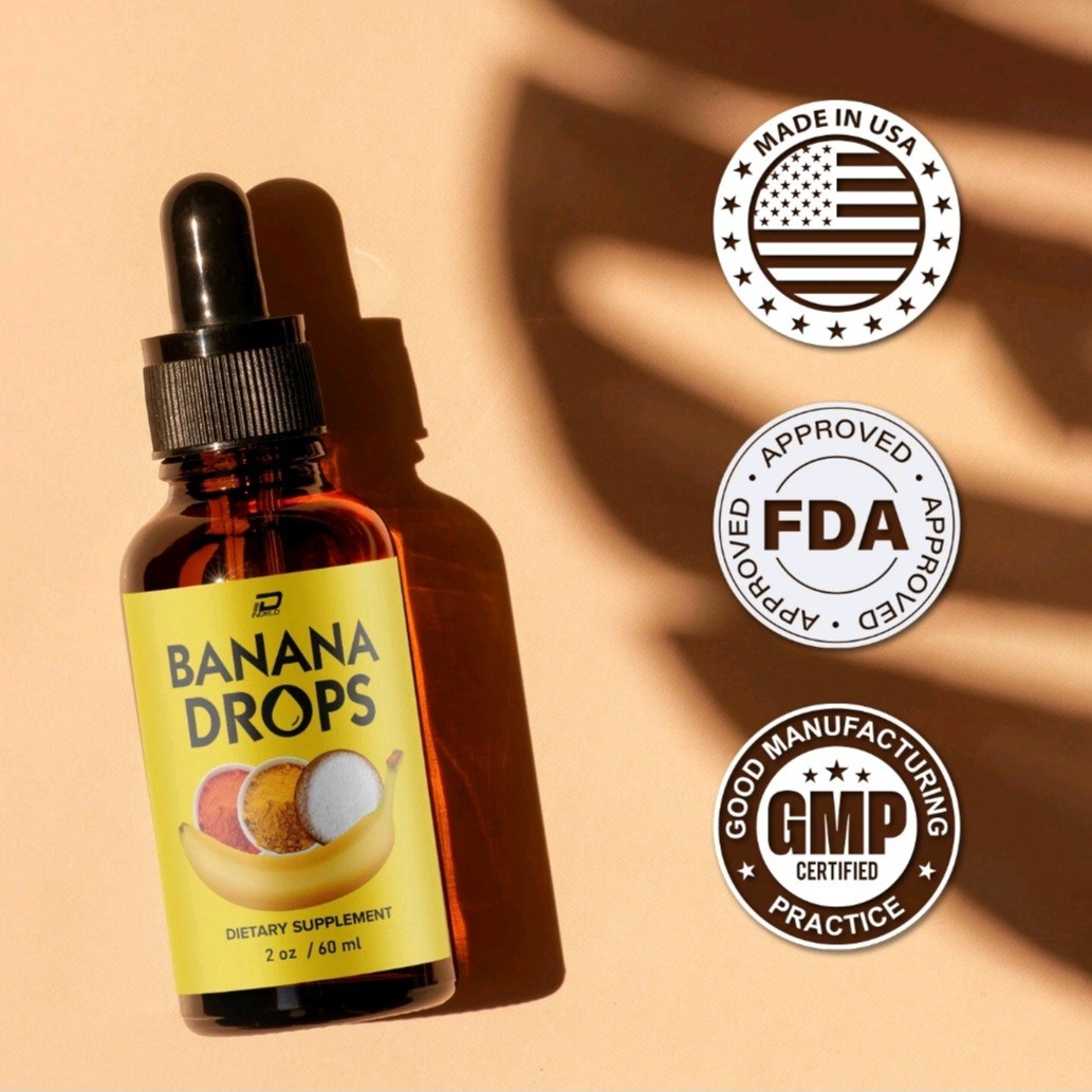 Banana Drops for Weight Loss Liquid Supplement, Banana Drops Official (3 Pack)