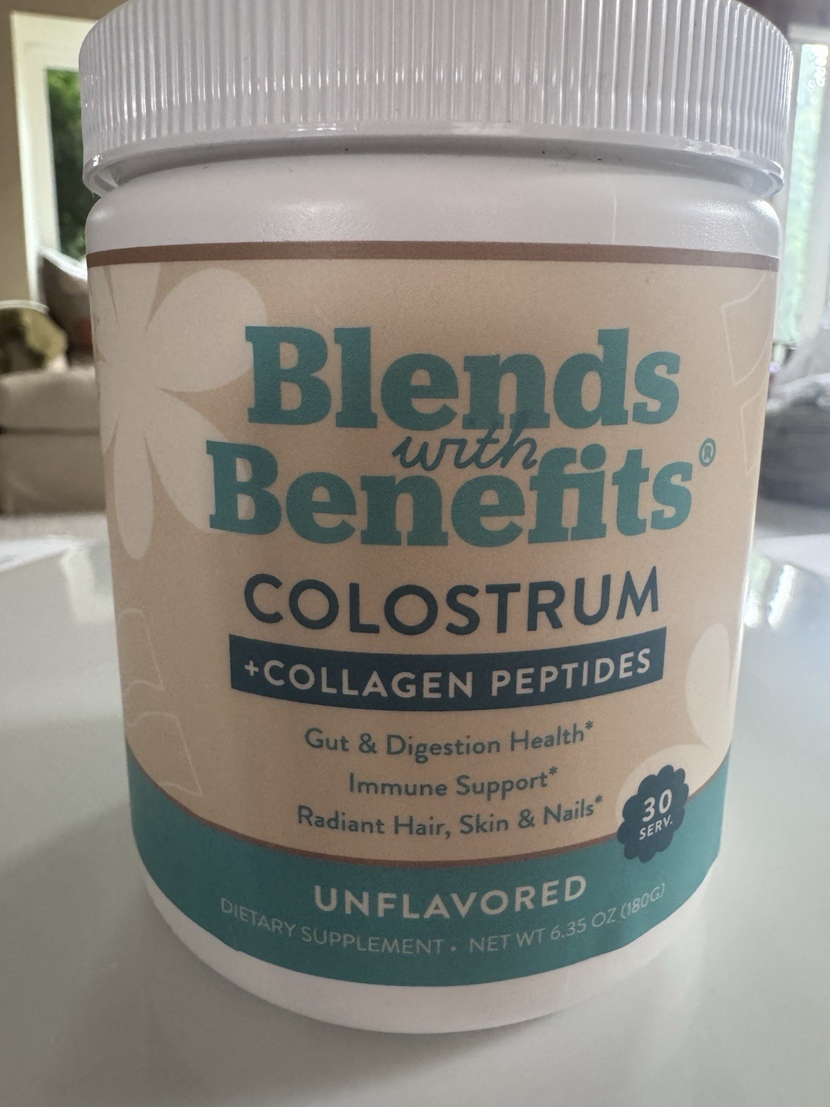 NEW *2 Pack* Blends With Benefits Colostrum + Collagen Peptides Unflavored