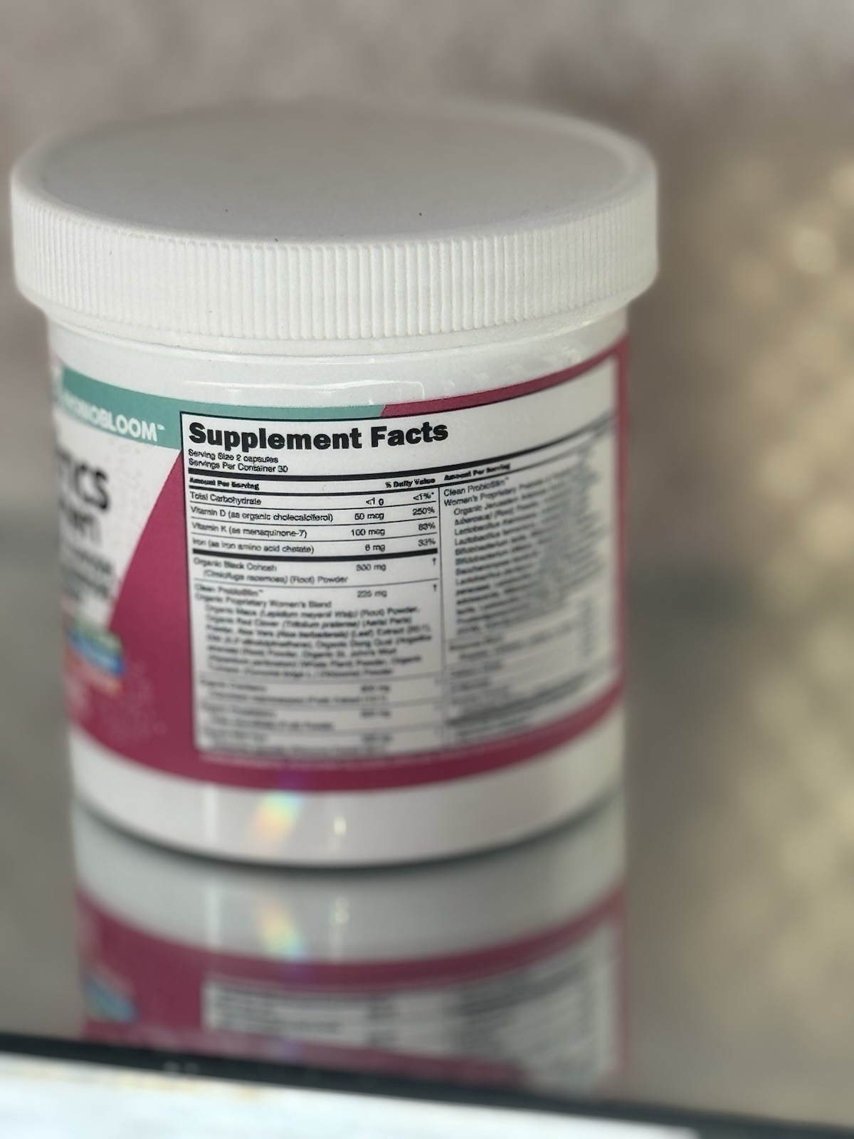 Clean Nutra Probiotic Capsules Women 60 Ct Wild Yam Black Cohosh Cranberry