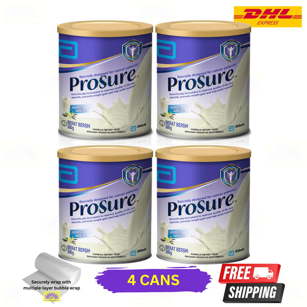 4 X Abbott Pro Sure Milk High Protein, Prebiotic & EPA 380g – Express Shipping