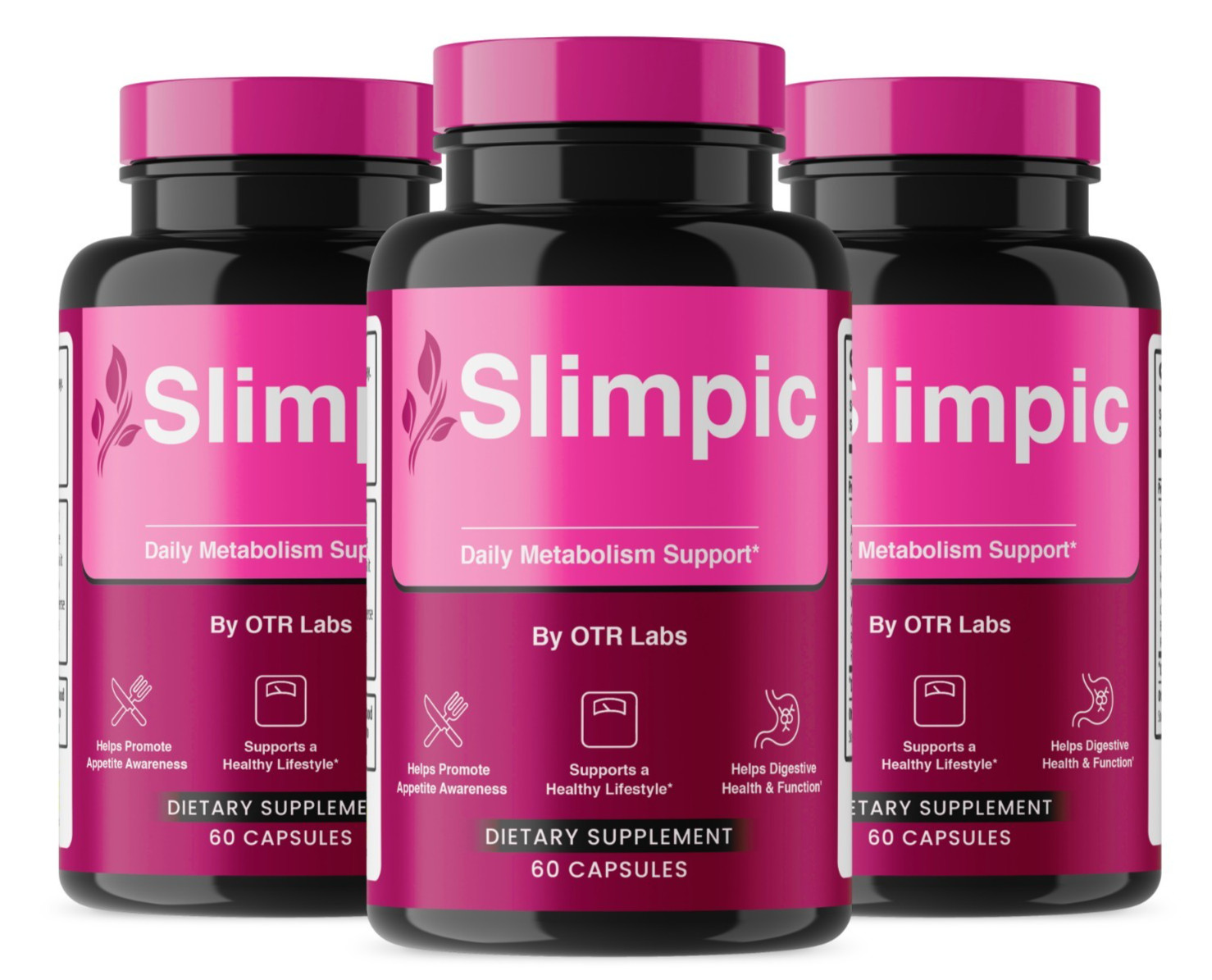 Slimpic Capsules, Official Slimpic Supplement Pills Maximum Strength 3Pack 180ct