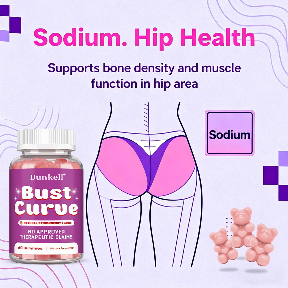 Glute Curves Supplements Promote Cholesterol Skin Hormone Health 60 Gummies