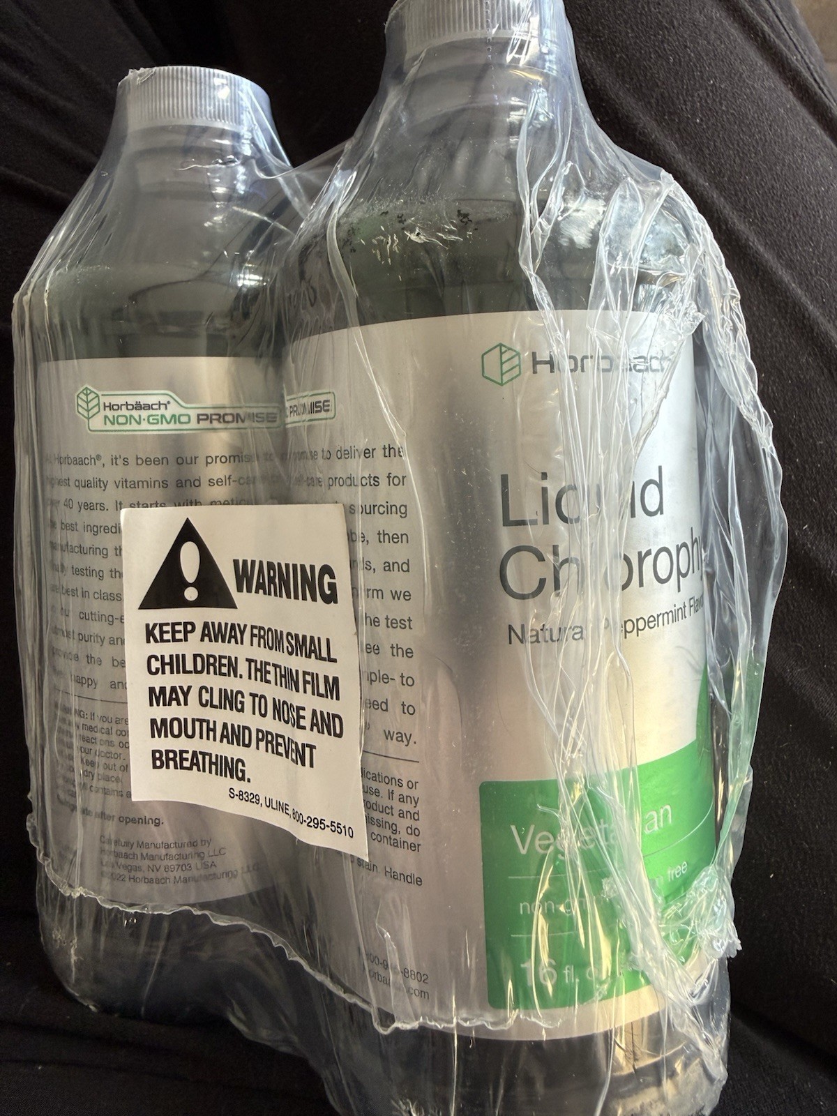 Horbaach Liquid Chlorophyll Natural Peppermint 16oz 2Pack Veg Exp12/27 New