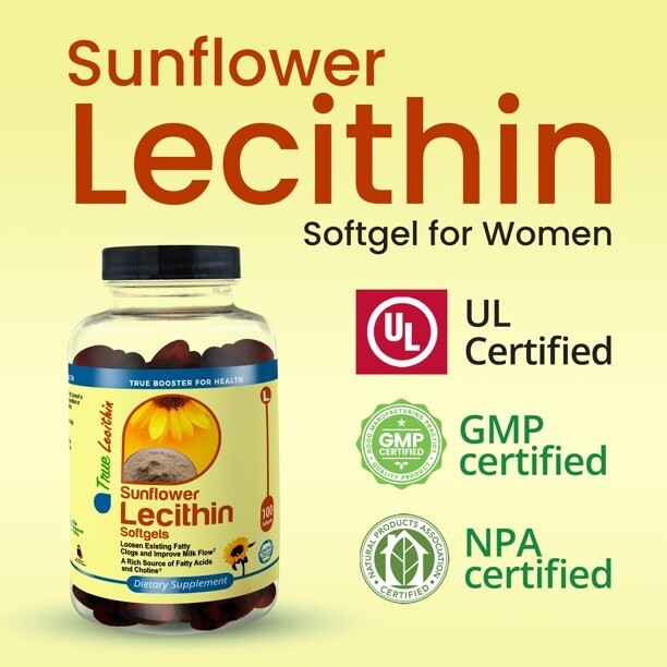 TrueMed- Sunflower Lecithin/ Women /Loosen Existing Fatty/ Support Breastfeeding