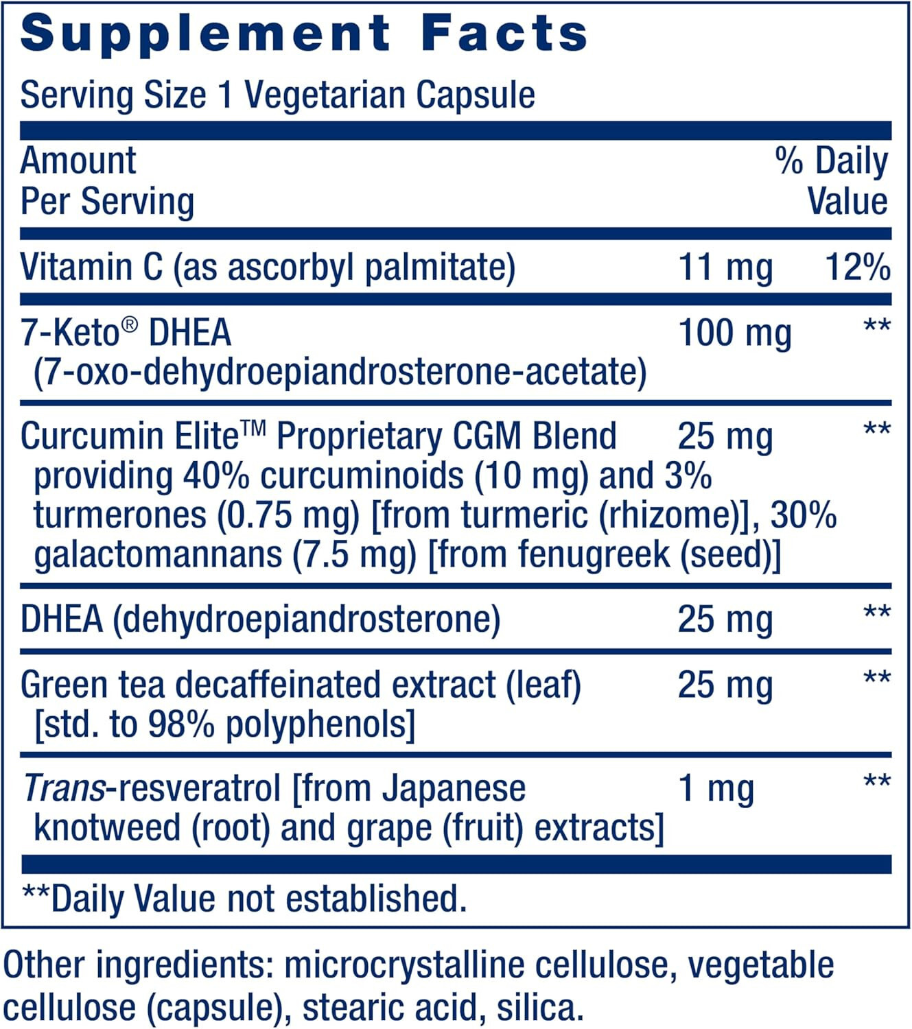Life Extension DHEA COMPLETE 60 Veg Caps ( EXP 12/2026)