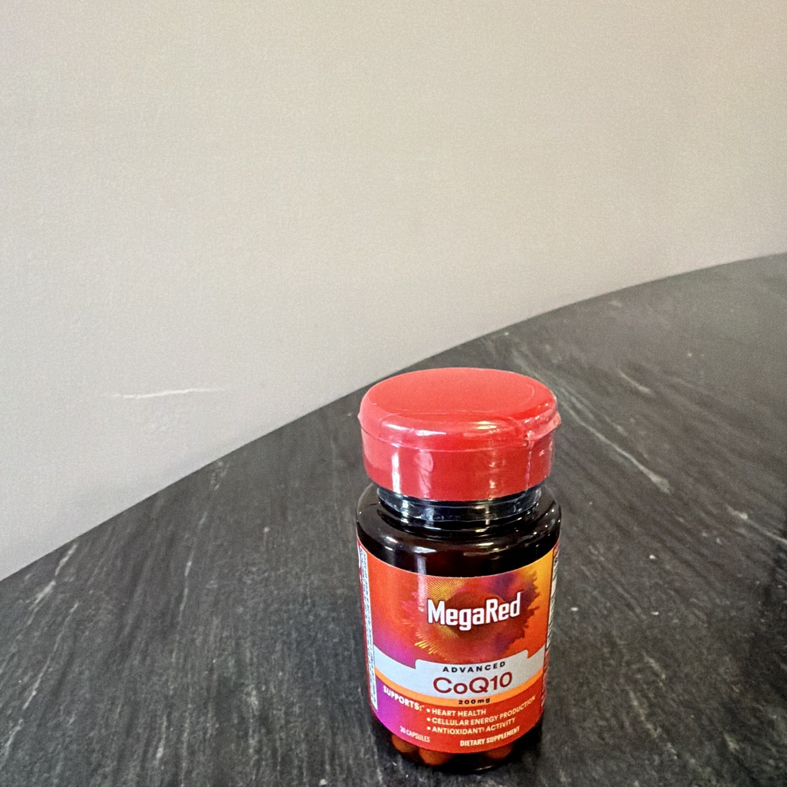 MegaRed Advanced CoQ10 200 mg Capsules Dietary Supplement, 30 Ct, Exp 01/2028