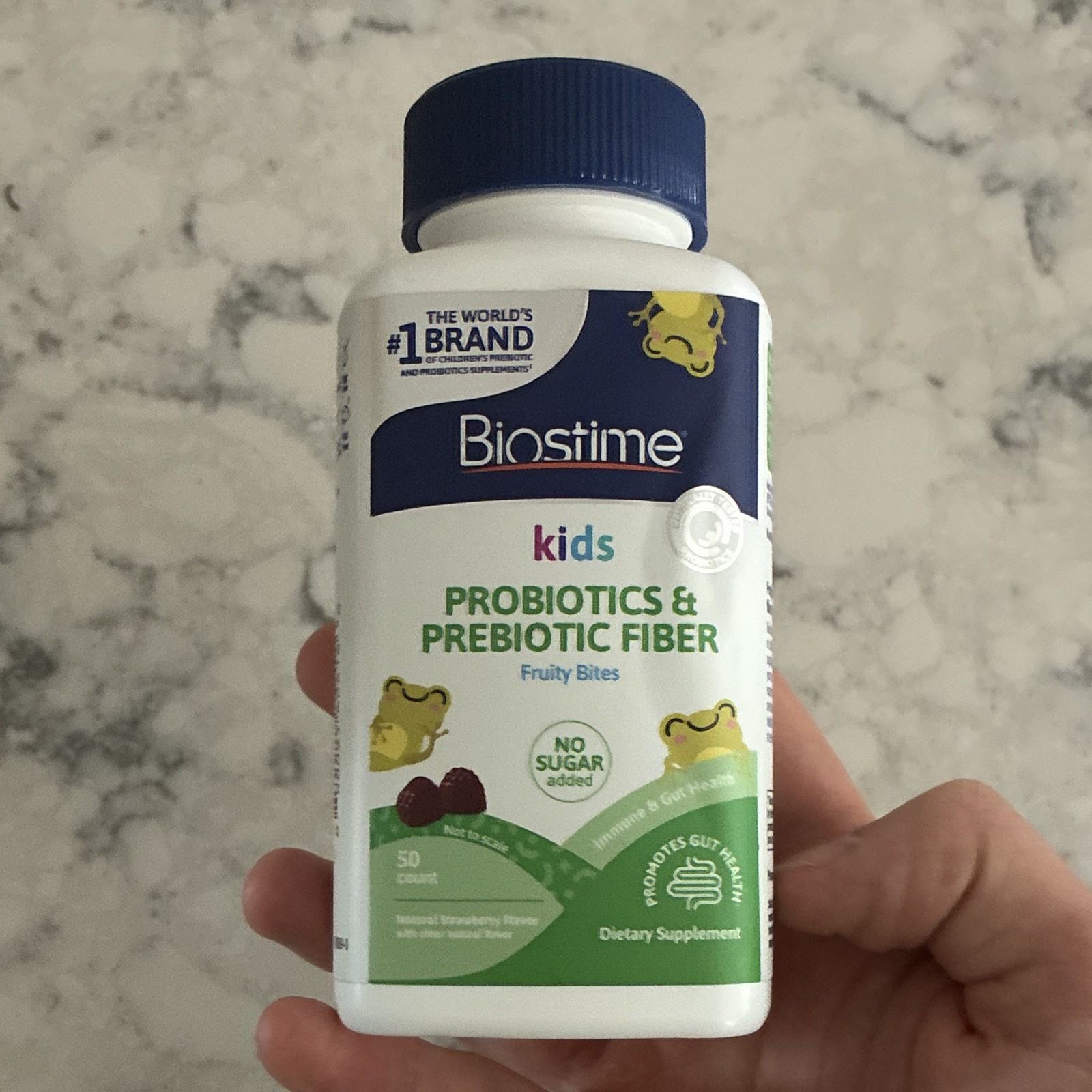 Biostime Kids Probiotics & Prebiotic Fiber Fruity Chewables 50ct No Sugar Added