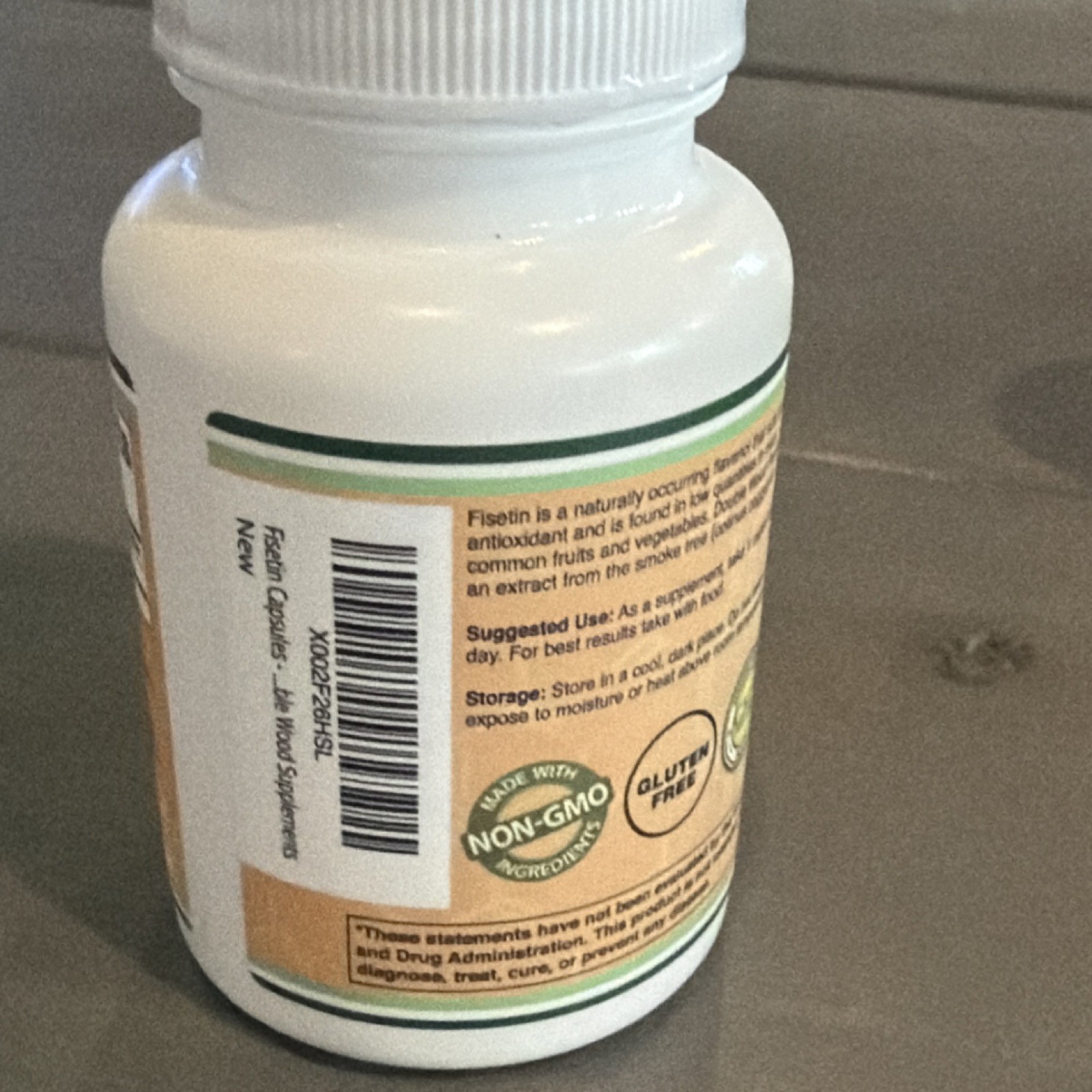 Double Wood Supplements Fisetin 100mg 60 Capsules Non-GMO Gluten-Free