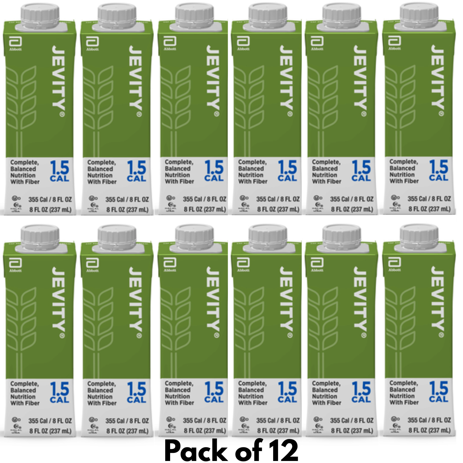 Jevity 1.5 Cal Tube Feeding Formula with Fiber 8oz Pack – 12Ct Expiry Dec 2026