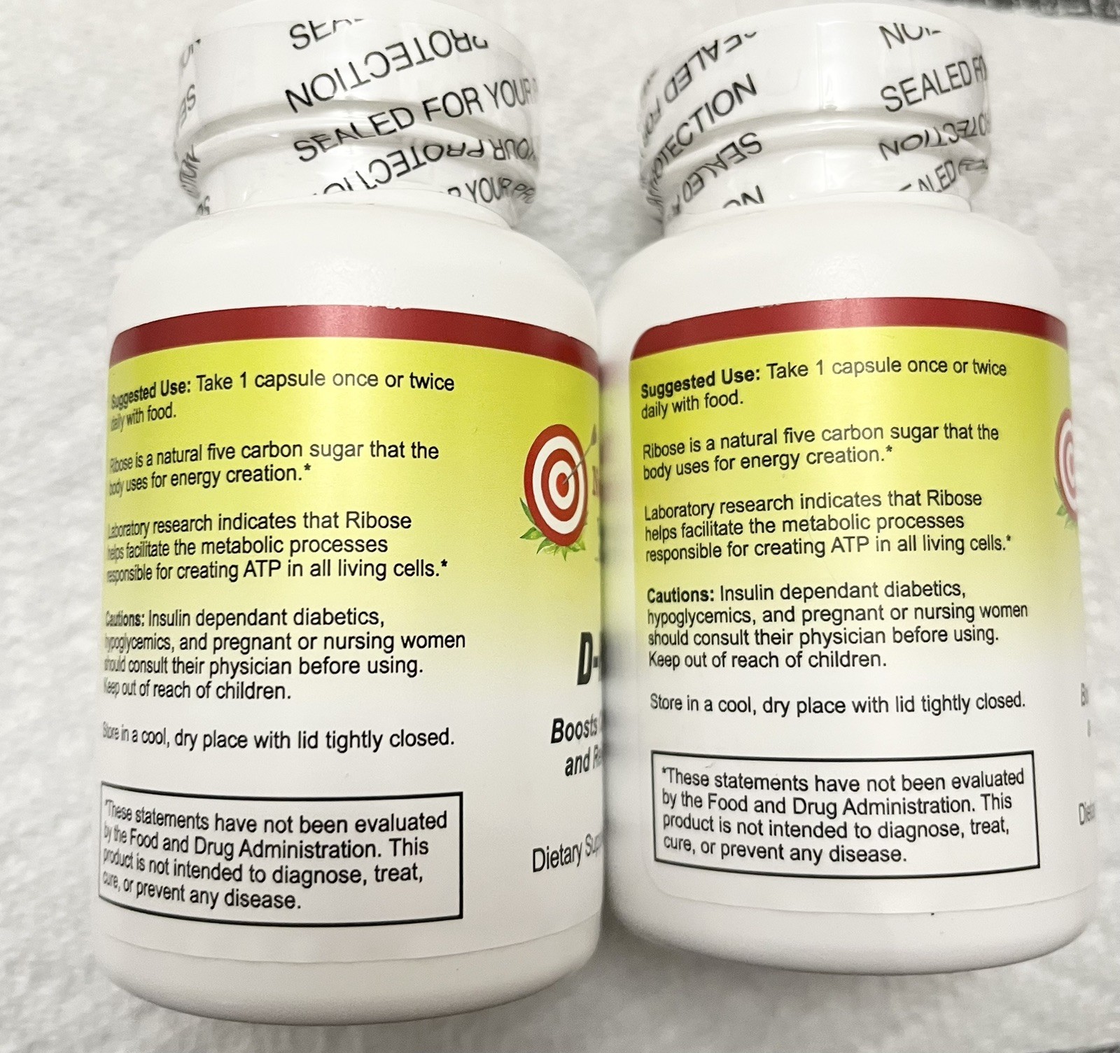“1” Targeted Nutrients D-Ribose Cellular Energy & Relieves Fatigue Booster 02/27